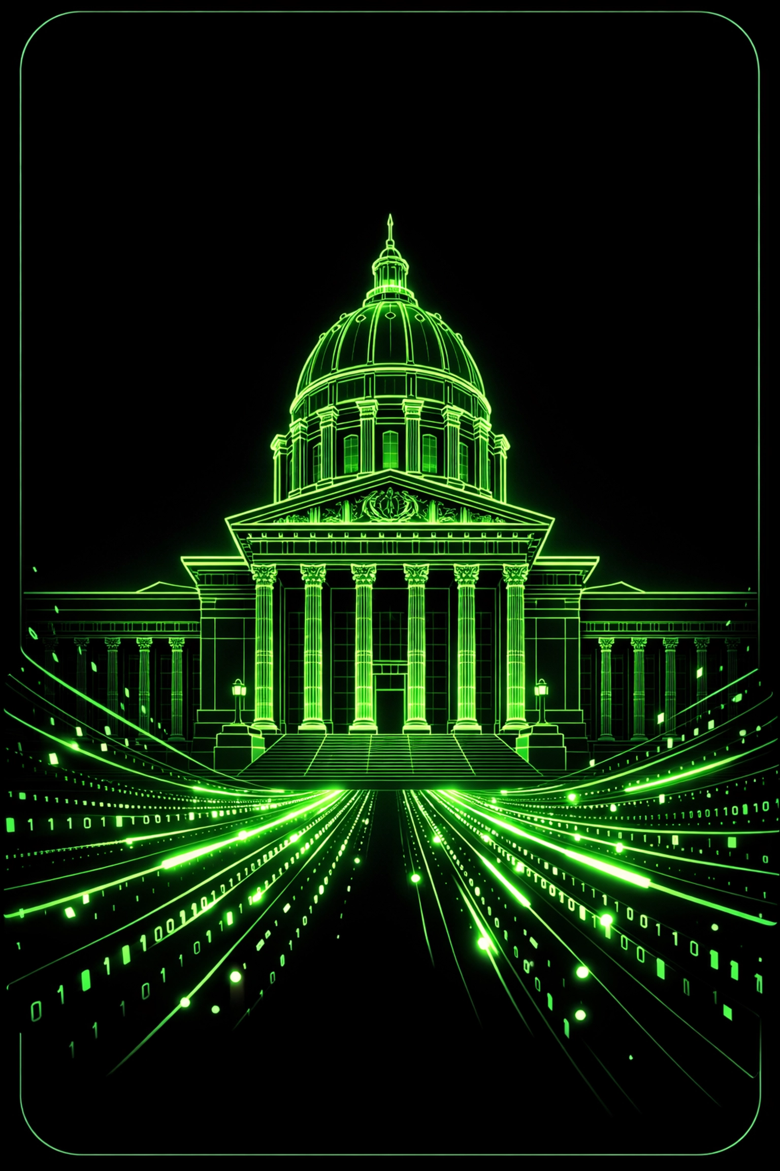 Digital representation of the Missouri State Capitol for a Jefferson City junk removal directory.