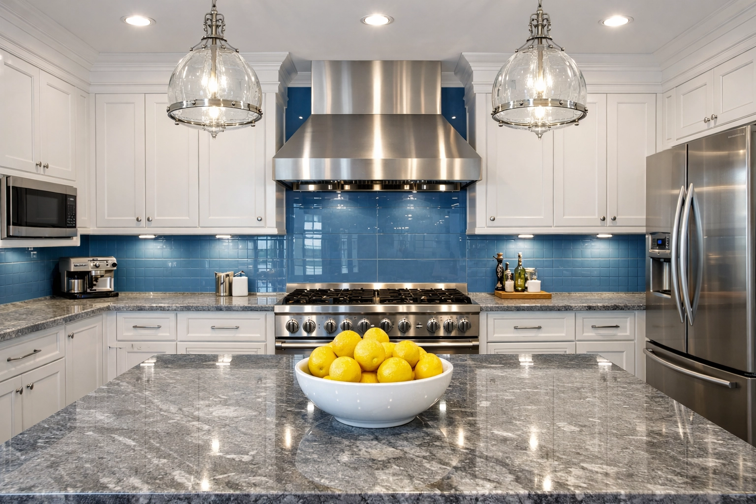 A bright, pristine kitchen maintained through regular Weekly Vs Bi-Weekly House Cleaning in Westford.
