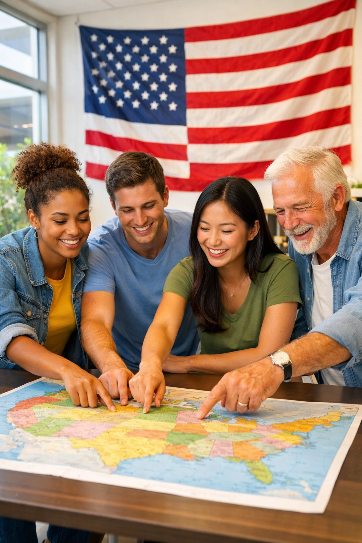 Mentors and youth planning community projects for America