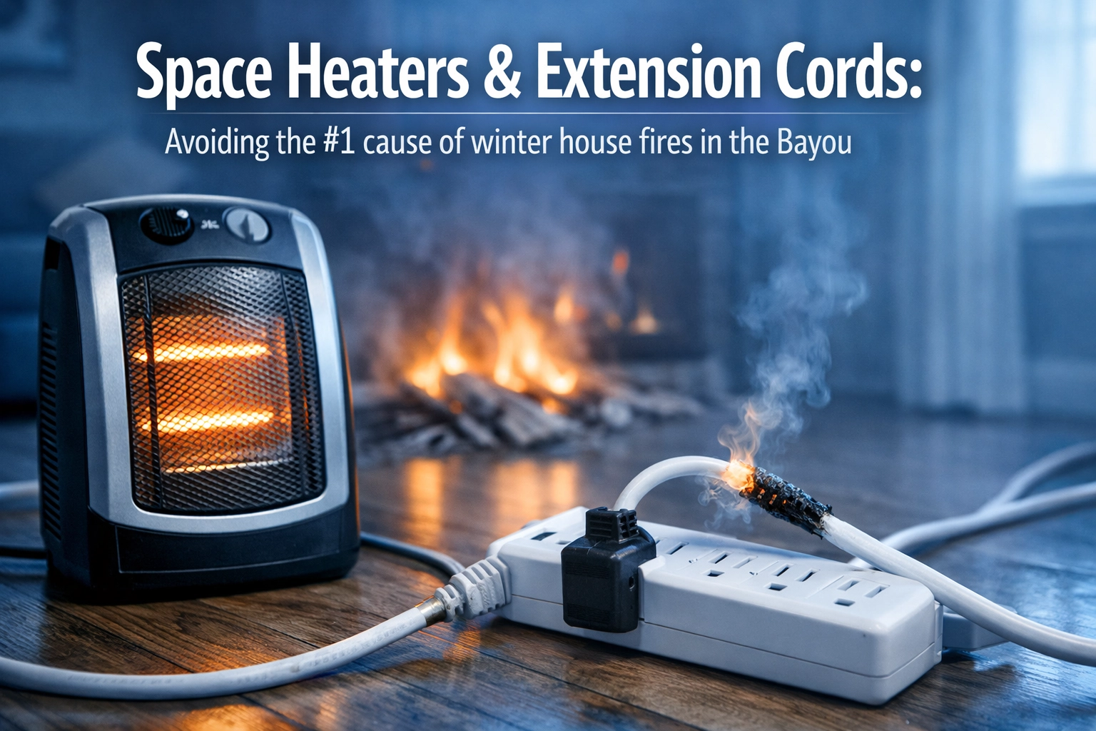 [HERO] Space Heaters & Extension Cords: Avoiding the #1 cause of winter house fires in the Bayou