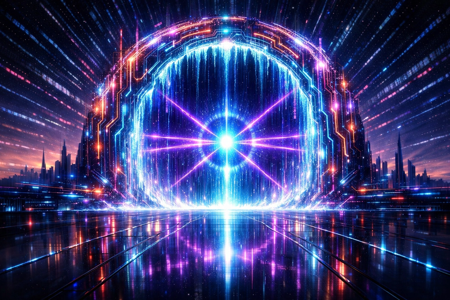 A digital gateway symbolizing how the AI readiness score is becoming the new standard for modern hiring processes.