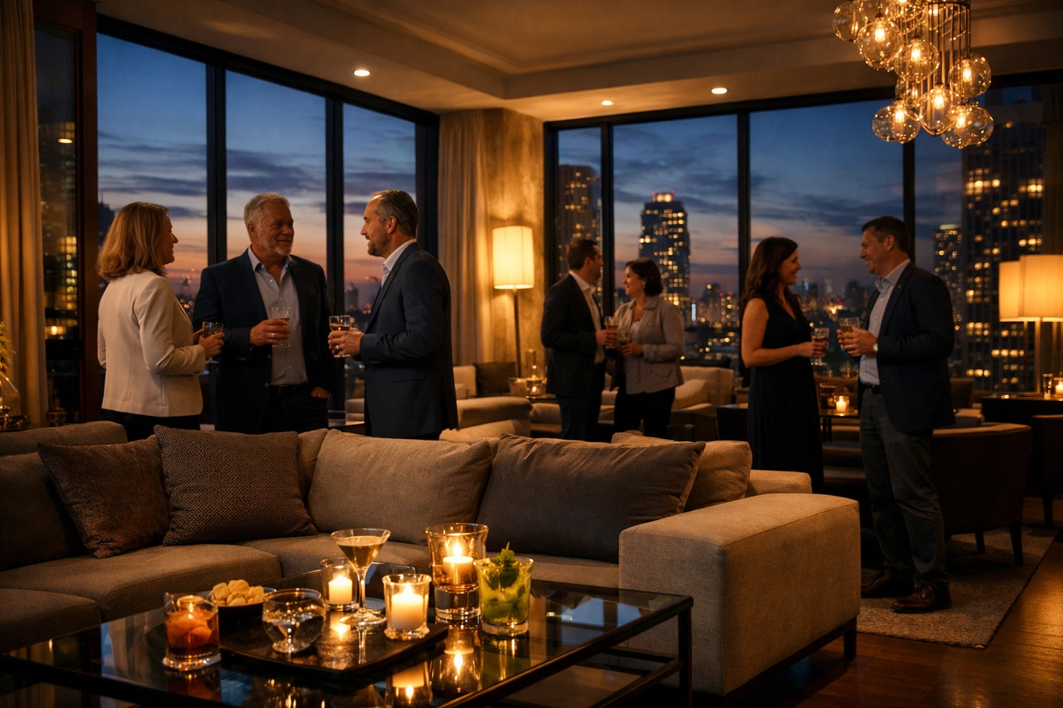 NEWSLETTER: Why Your Competitors Are Winning at Super Bowl Networking (And 5 Ways You Can Too) Private penthouse networking event for executives during Super Bowl weekend