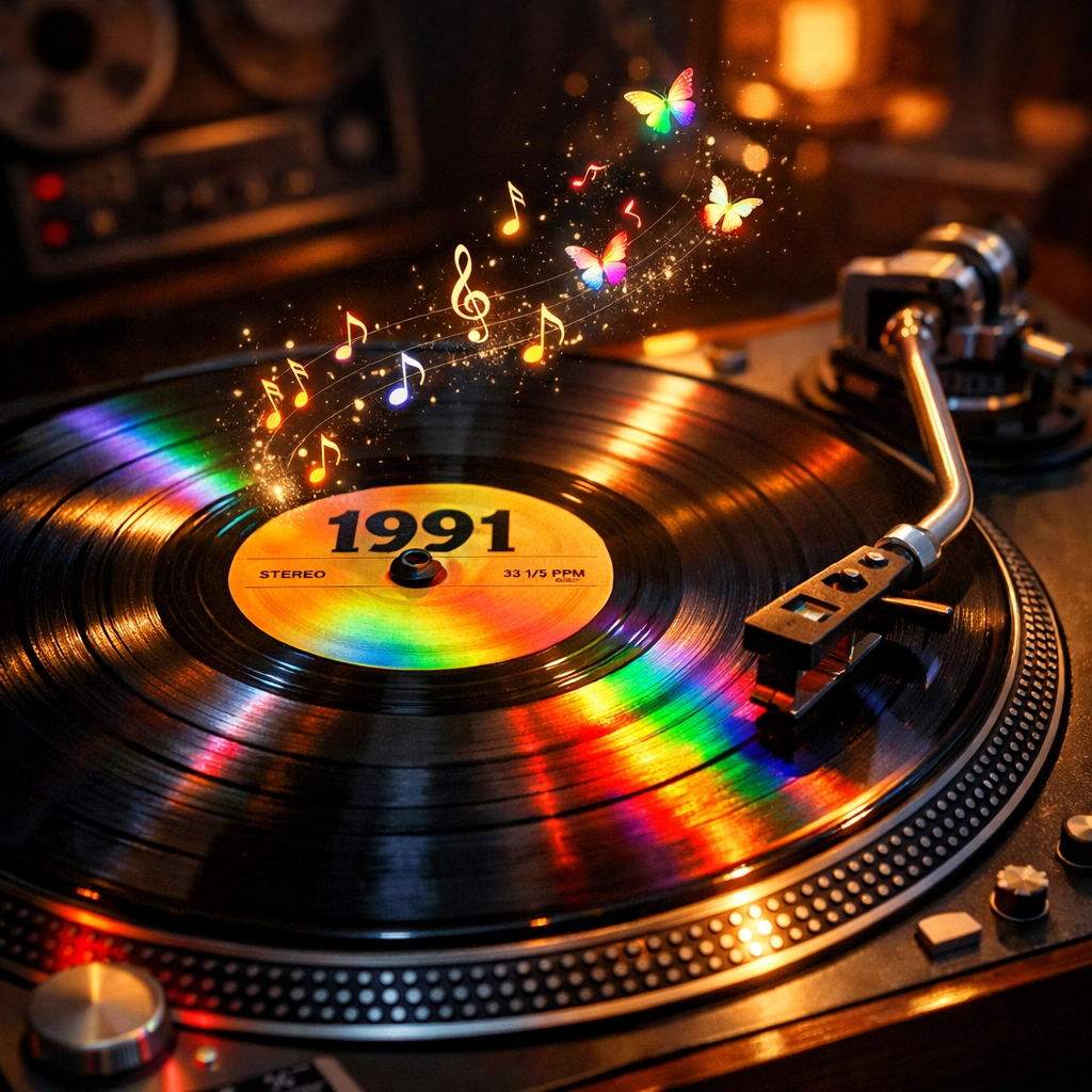 Vintage 1991 vinyl record symbolizing early LGBTQ+ representation in country music