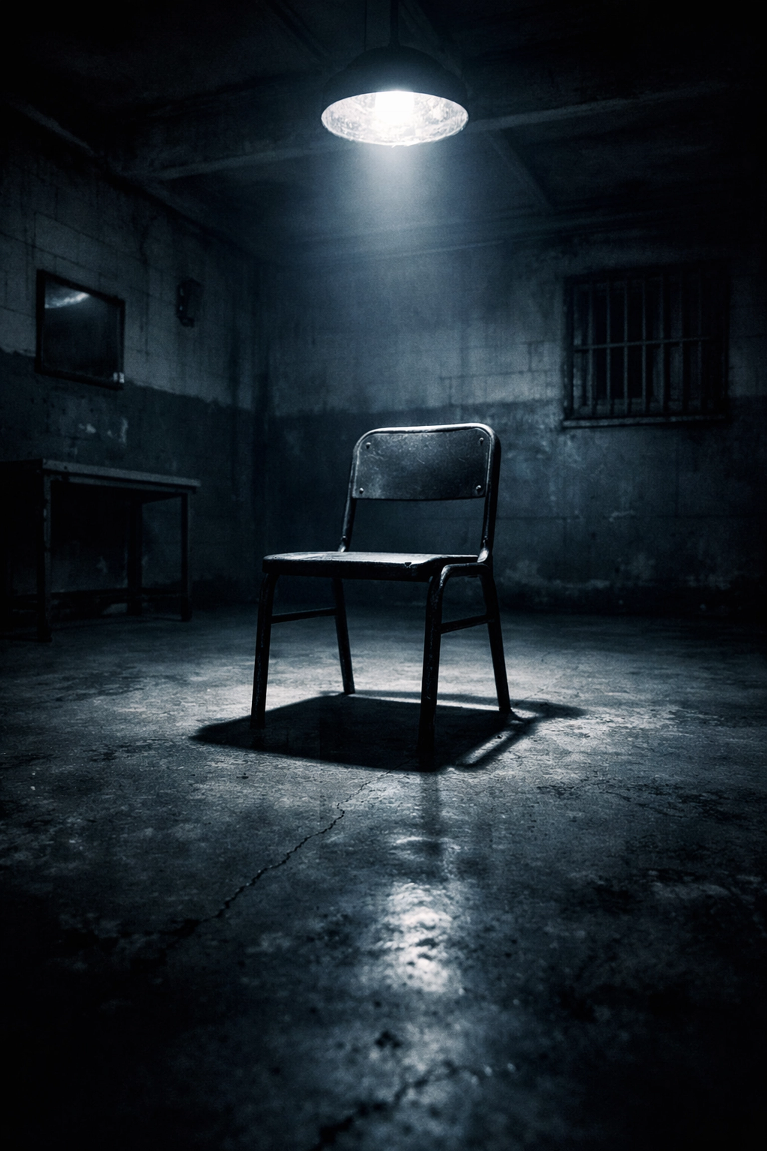 Empty detention room symbolizing Chechnya's persecution of gay men