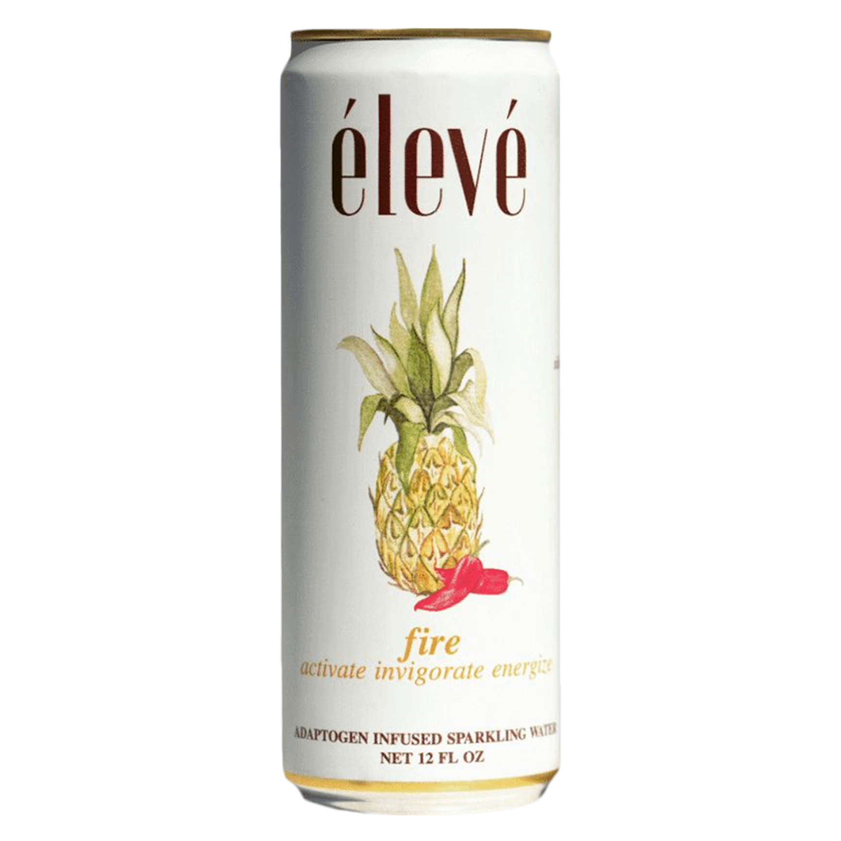 élevé "fire" adaptogen-infused sparkling water 12 oz can