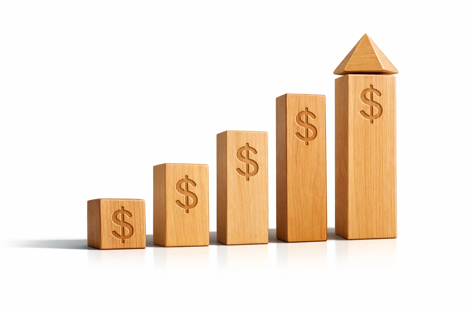 Stacked blocks representing increasing income levels and 2026 standard deduction thresholds