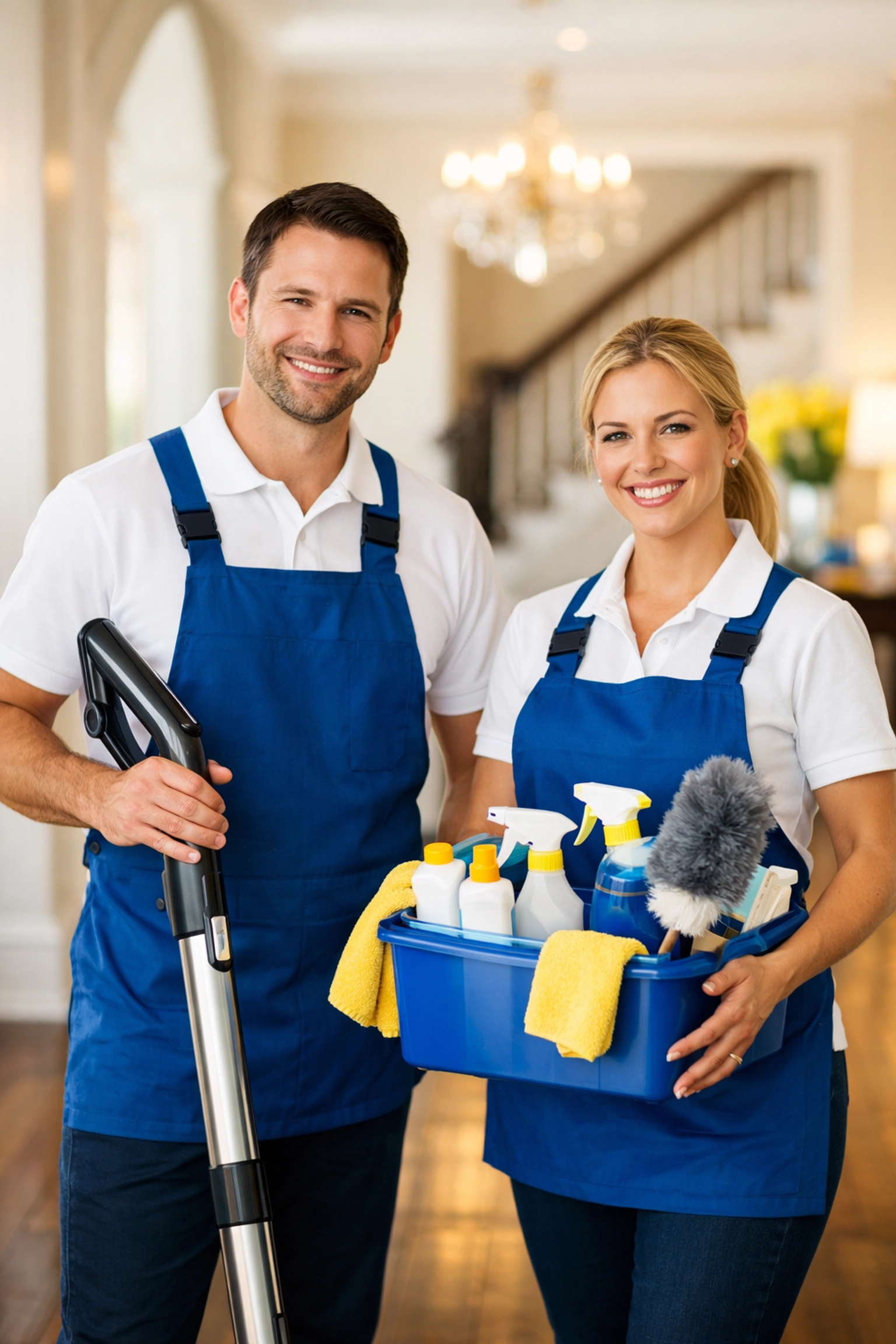 Friendly team members from The Cleaning Ninjas Inc providing professional house cleaning in Ashby MA.