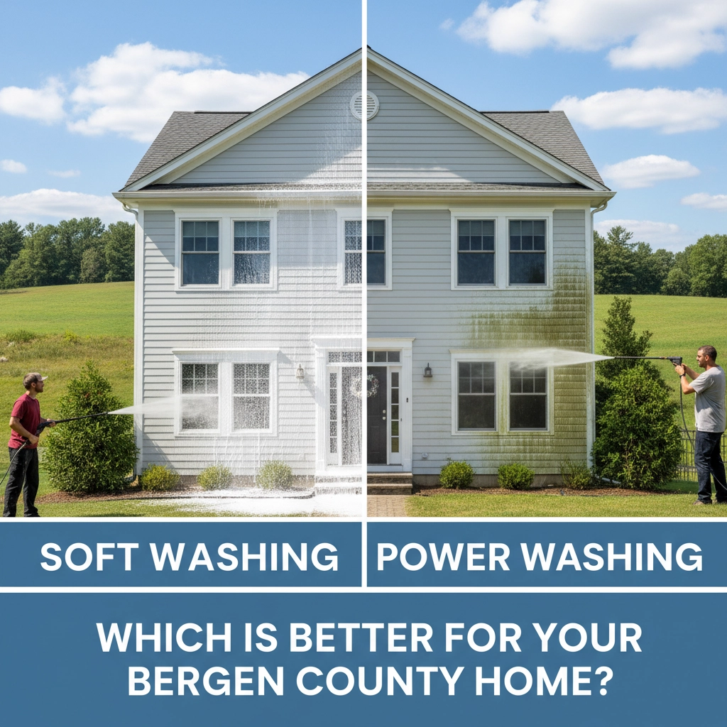 Soft Washing Vs Power Washing: Which Is Better For Your Bergen County Home?