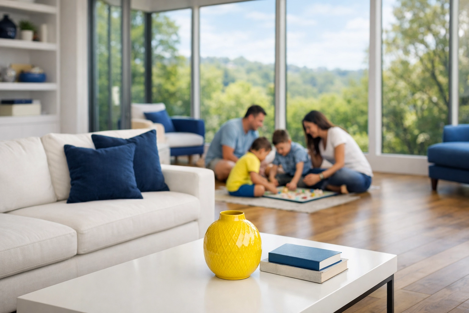 A stress-free, pristine living space following a weekly house cleaning Phillipston MA service.