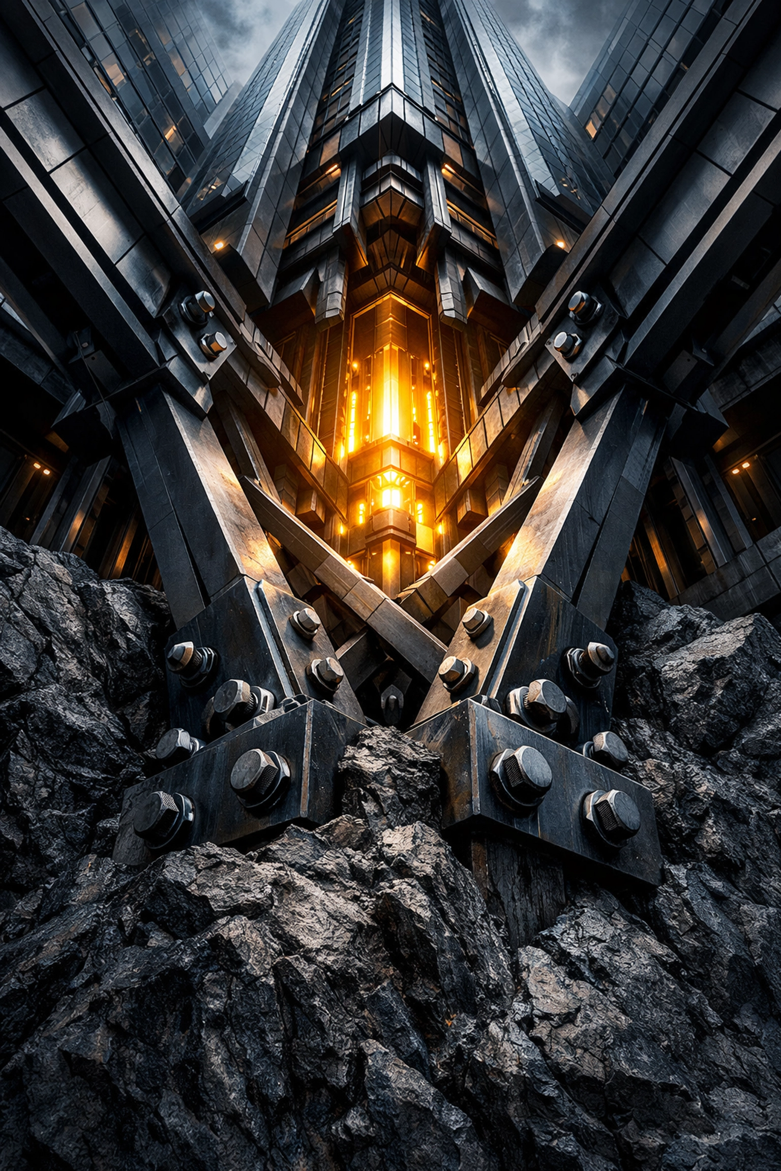 Industrial building foundation representing a strong core for business growth and scaling