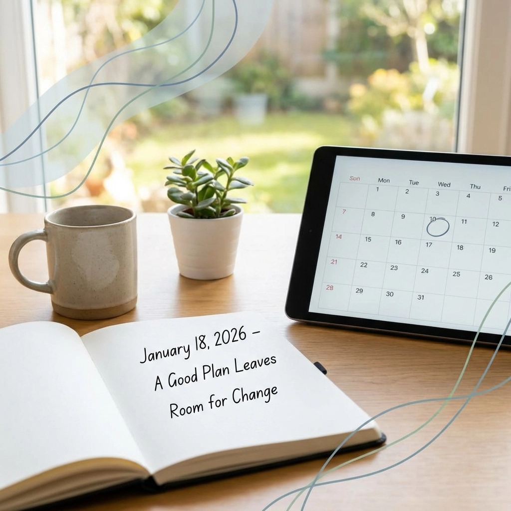 [HERO] January 18, 2026 – A Good Plan Leaves Room for Change