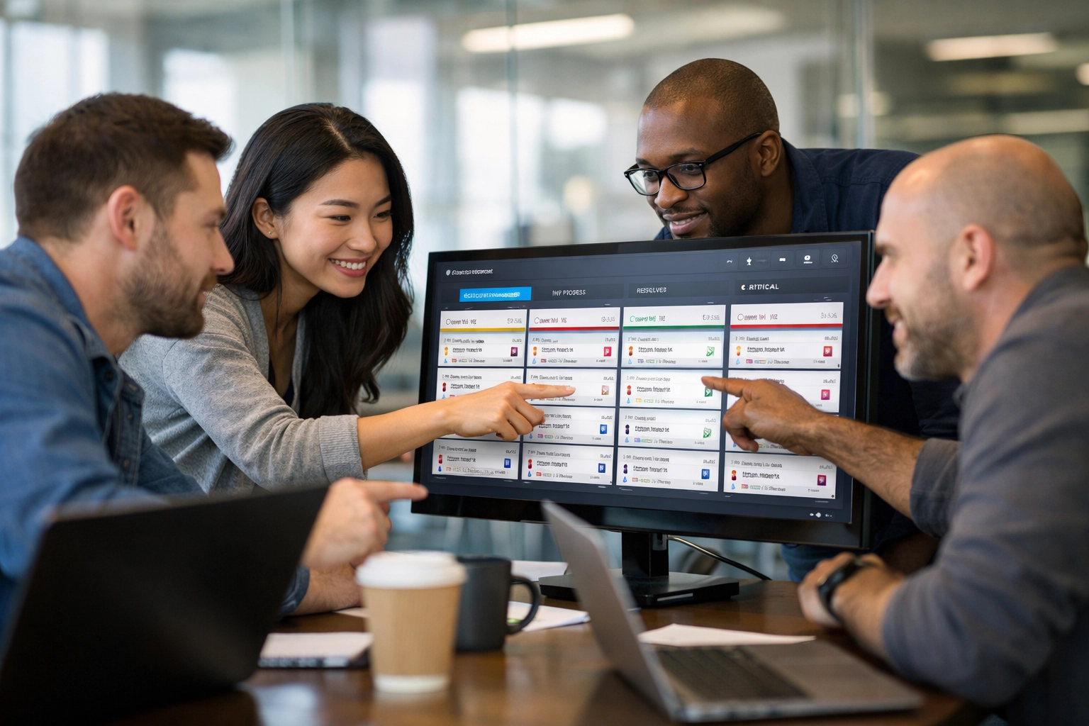 IT operations team analyzing ServiceNow incident management dashboard for faster resolution