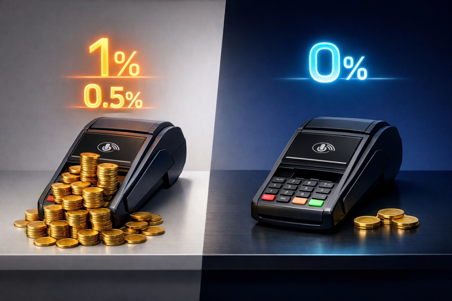 NOWPayments vs Larecoin merchant fee comparison showing dramatic cost savings with fewer transaction fees