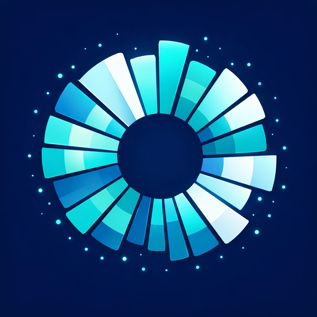 Data visualization showing AI search market share distribution between major platforms like ChatGPT and Gemini.