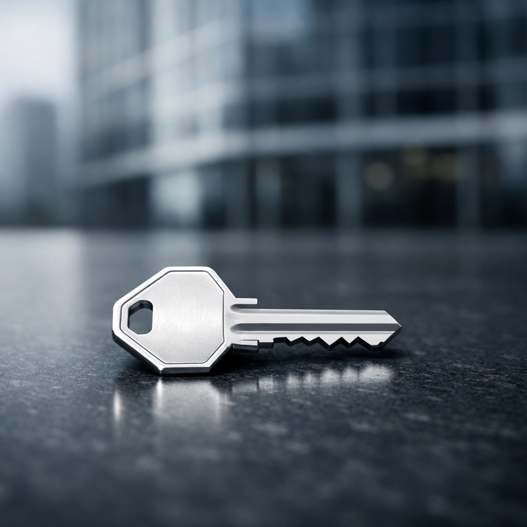 What Does "ND" Mean on Your Credit Report? (And Why It Could Be Costing You Money) 2 A house key on a dark surface, representing the impact of credit report data on mortgage loan approval.