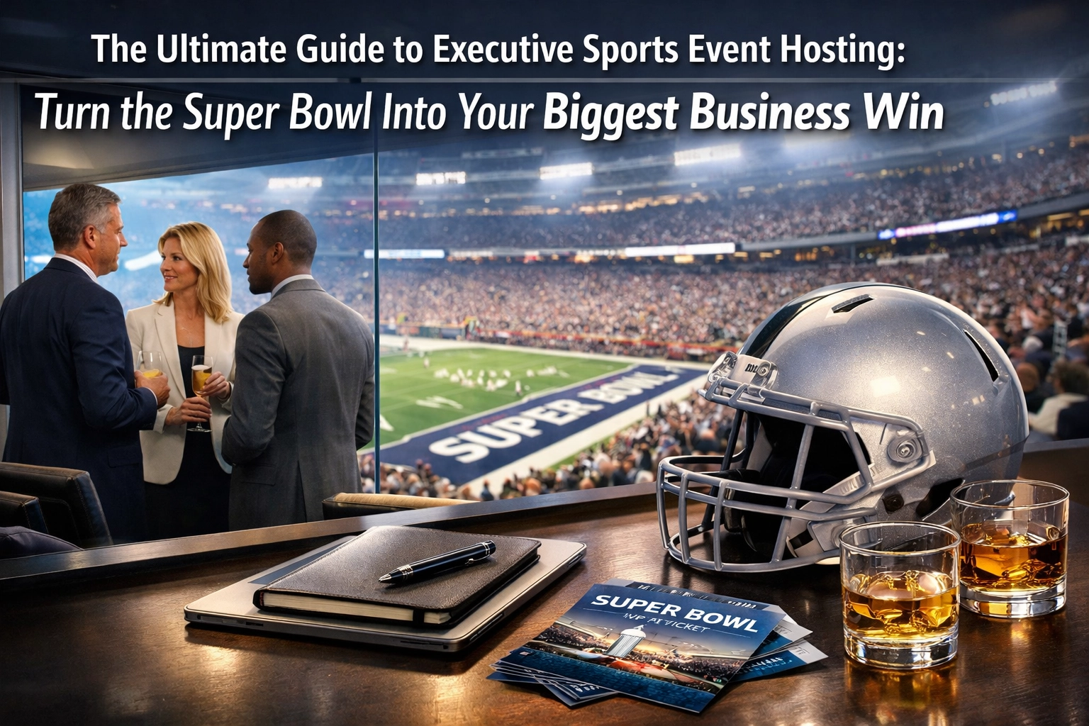 The Ultimate Guide to Executive Sports Event Hosting: Turn the Super Bowl Into Your Biggest Business Win The Ultimate Guide to Executive Sports Event Hosting: Turn the Super Bowl Into Your Biggest Business Win
