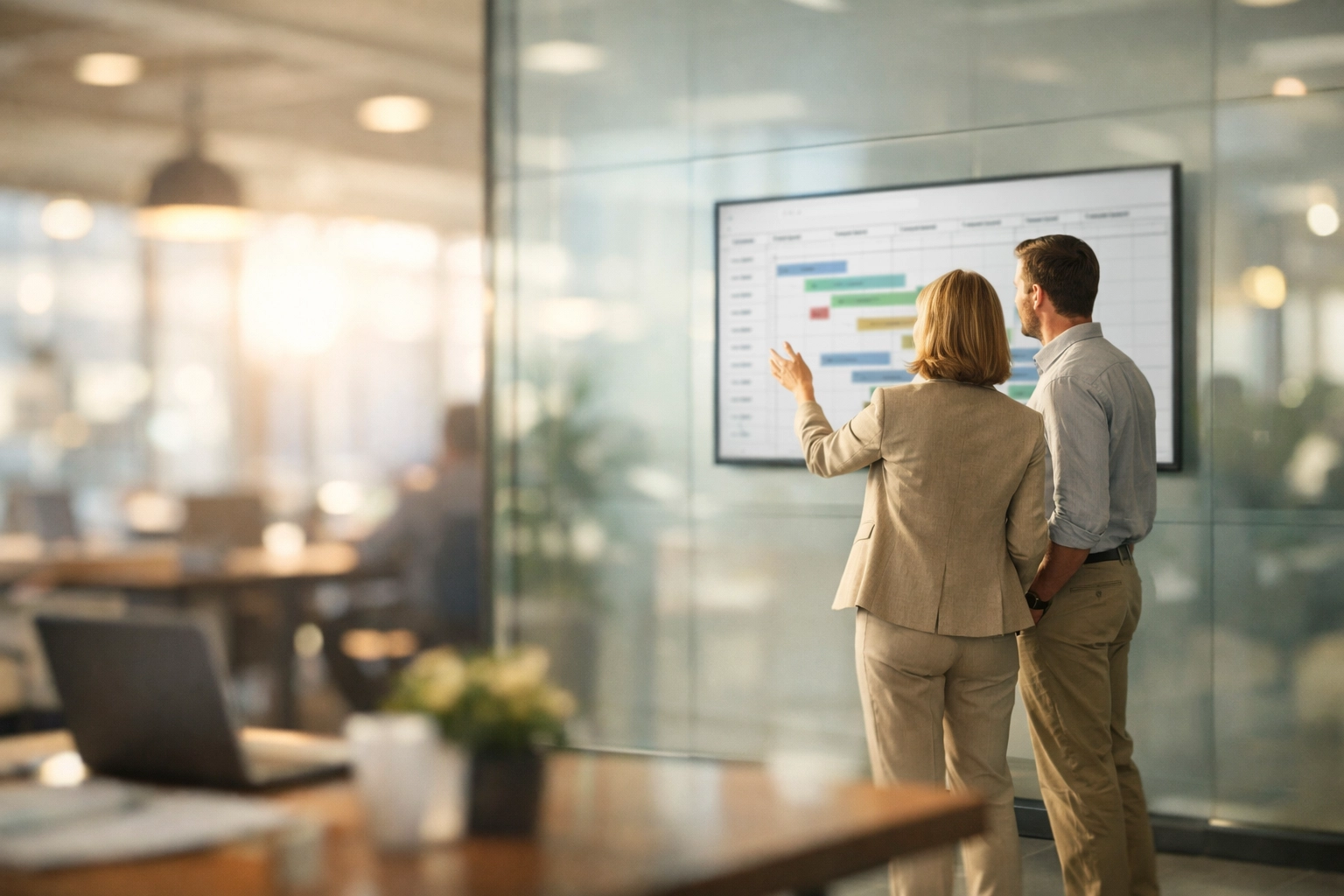 Tax professionals collaborating in a modern office on business growth and ERO scaling strategies.
