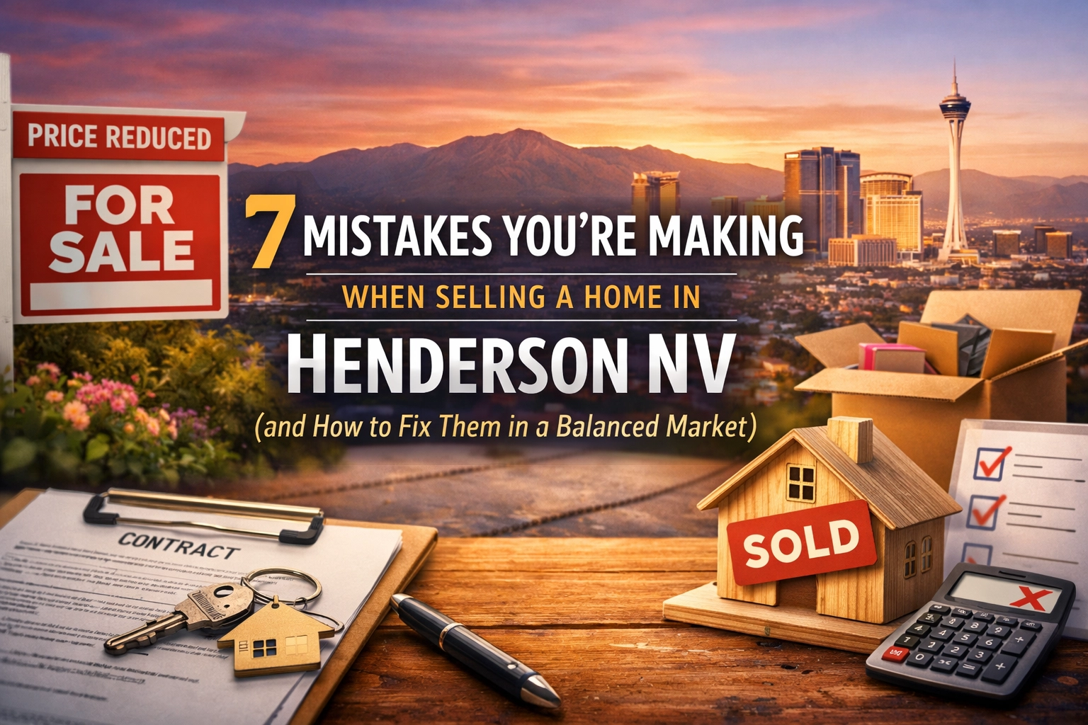 feature image of 7 Mistakes You're Making When Selling a Home in Henderson