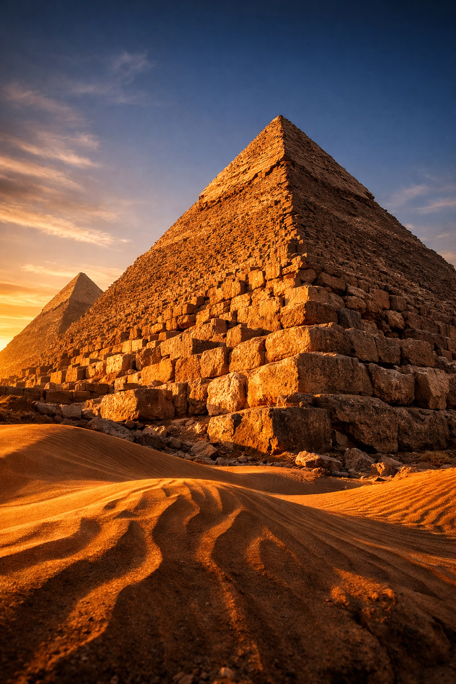 Daily Black Excellence Spotlight: Successful Black Business Owners + Did You Know These Pre-Slavery History Gems? Ancient Egyptian pyramids at sunset showcasing pre-slavery African civilization