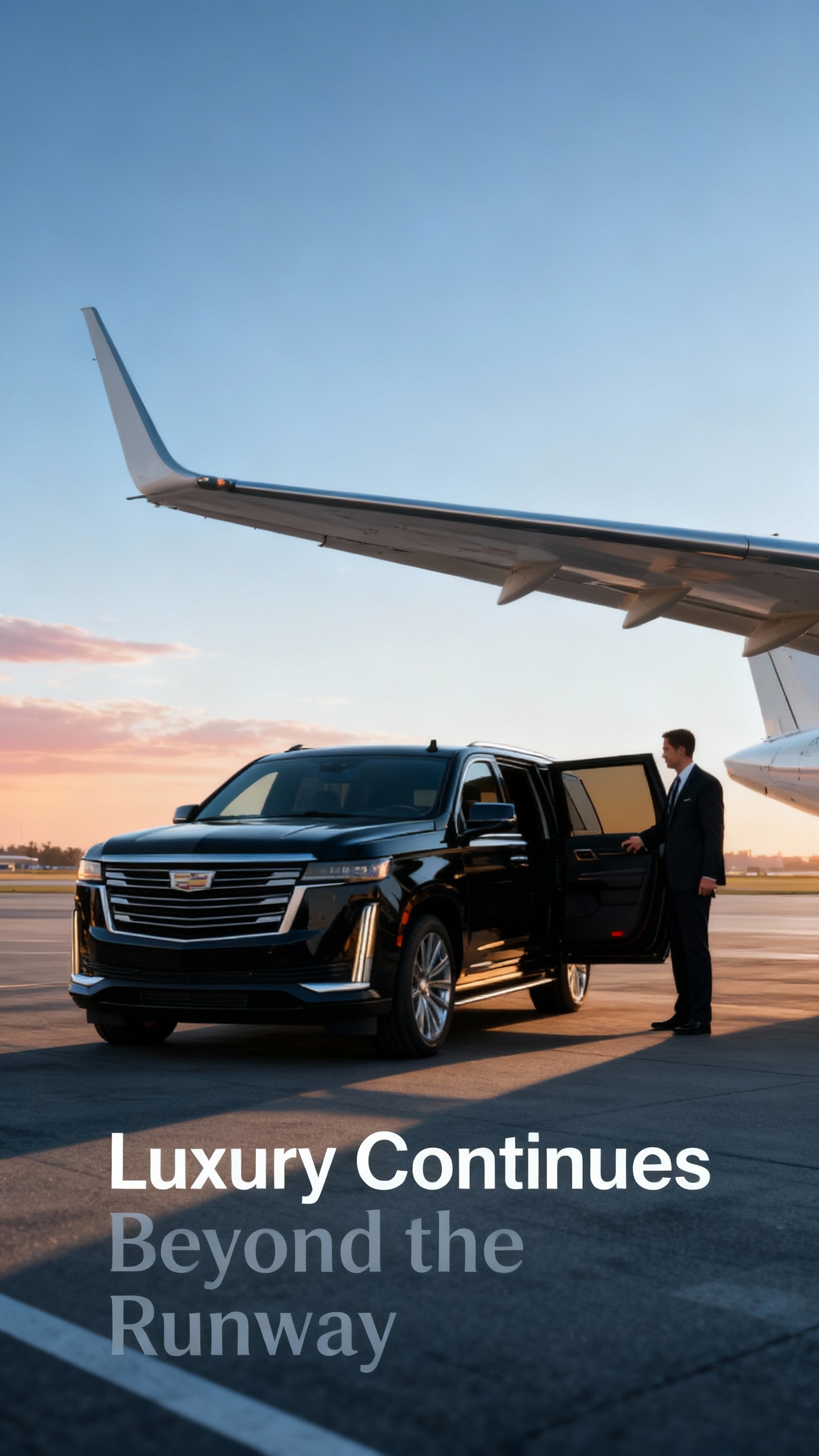 Luxury Airport Transfer at Sunrise