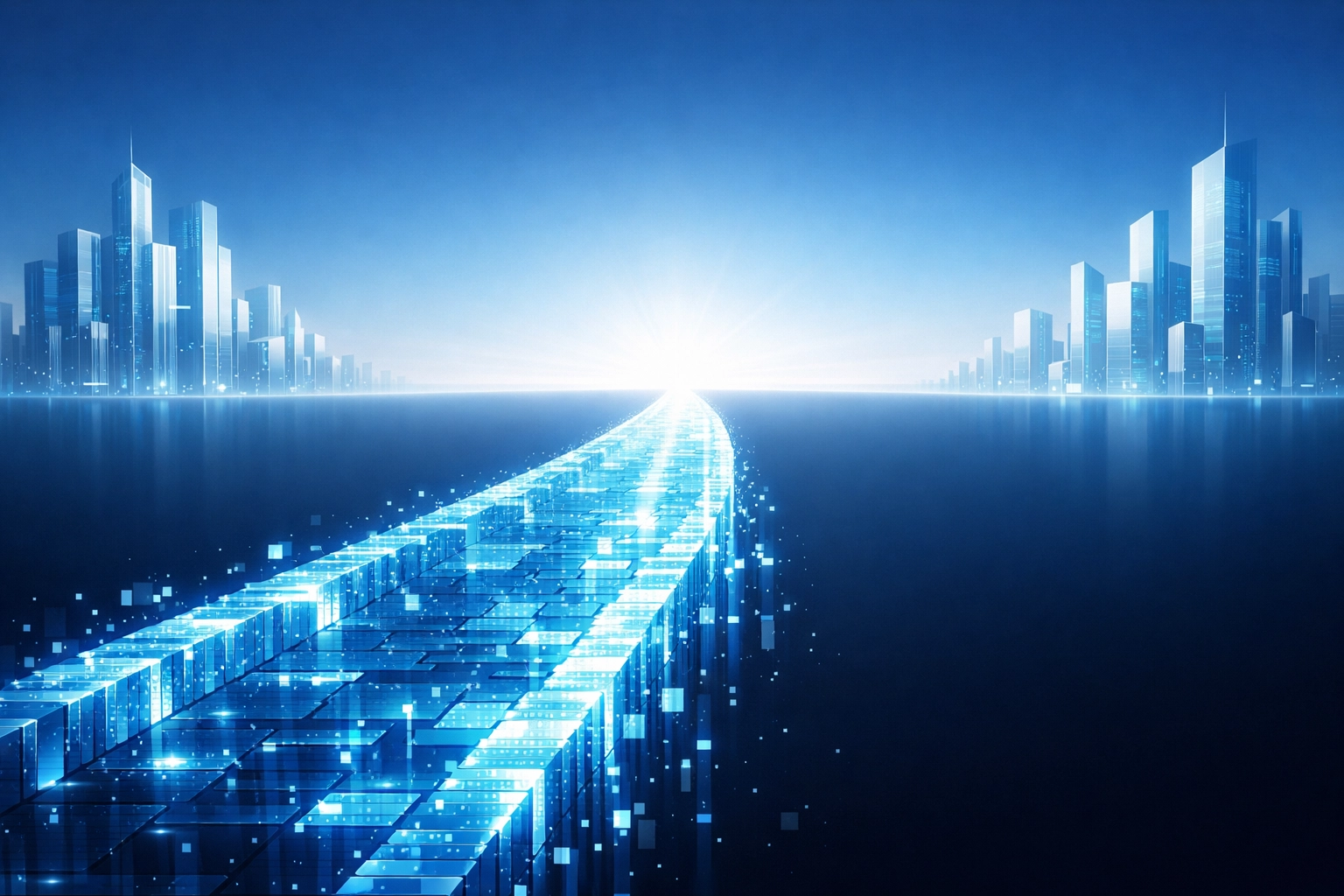 Digital bridge representing the visionary path for multi-location growth and organizational scaling.