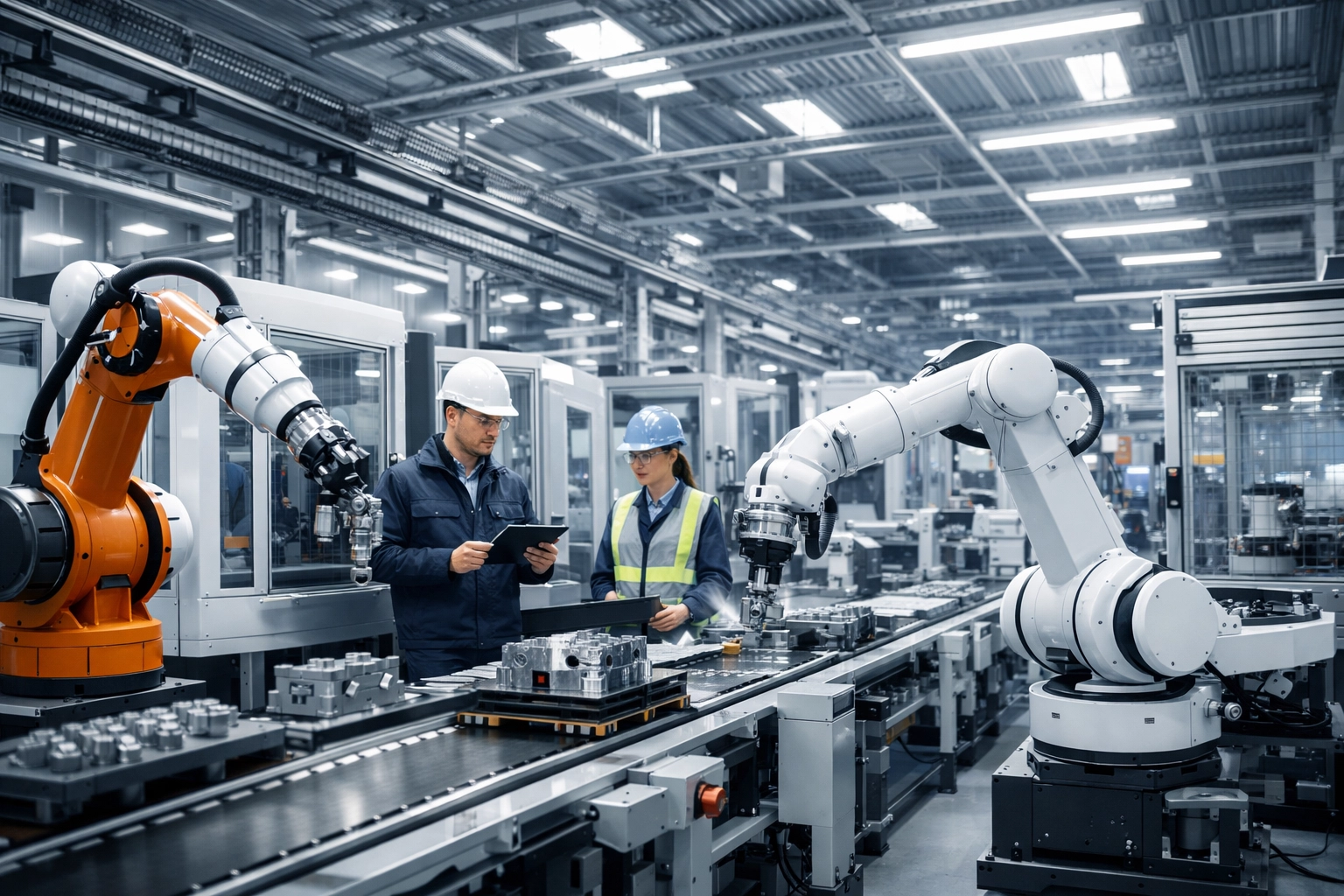 Advanced manufacturing facility with robotics in the GCC region