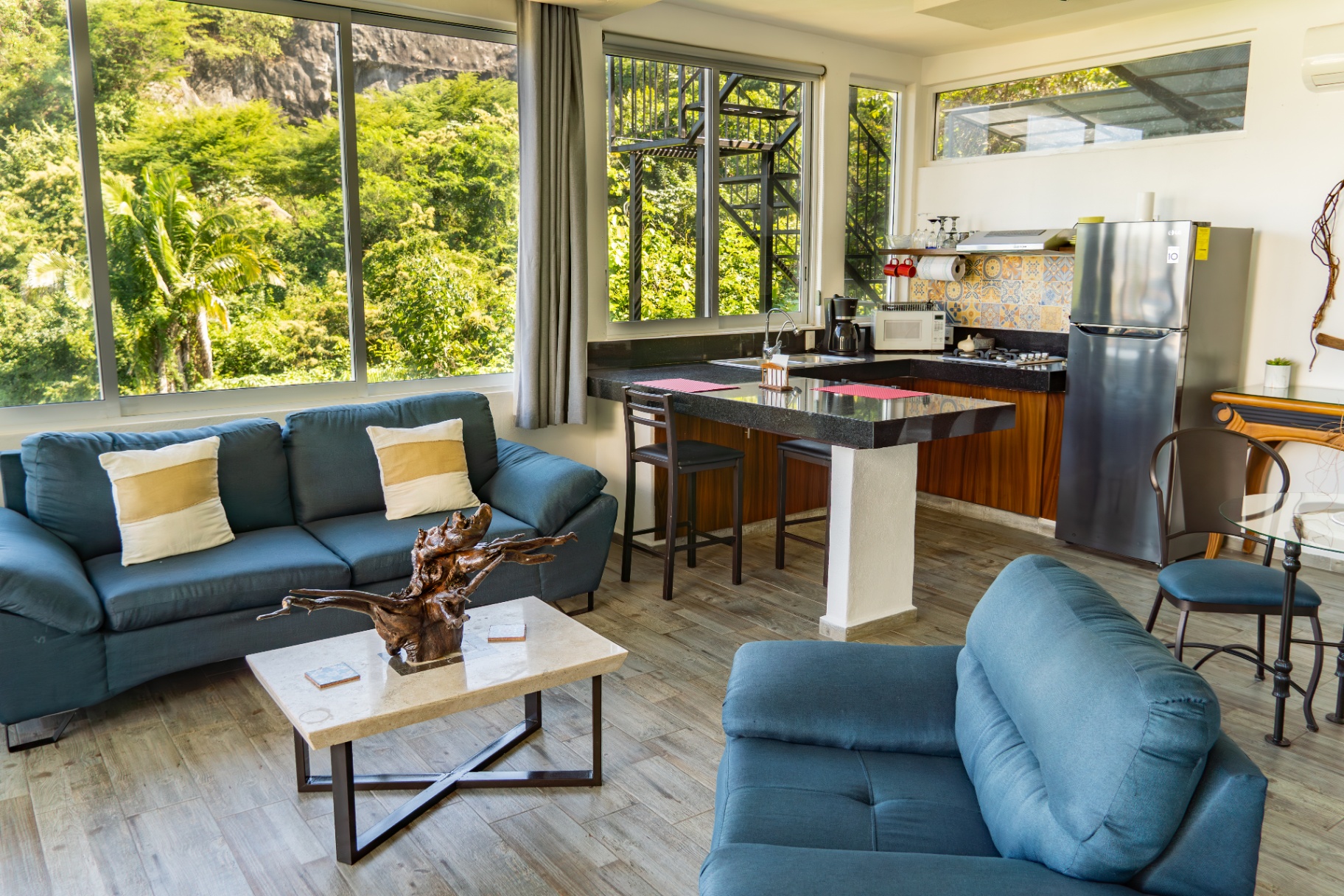 Modern Condo Living Area in Puerto Vallarta