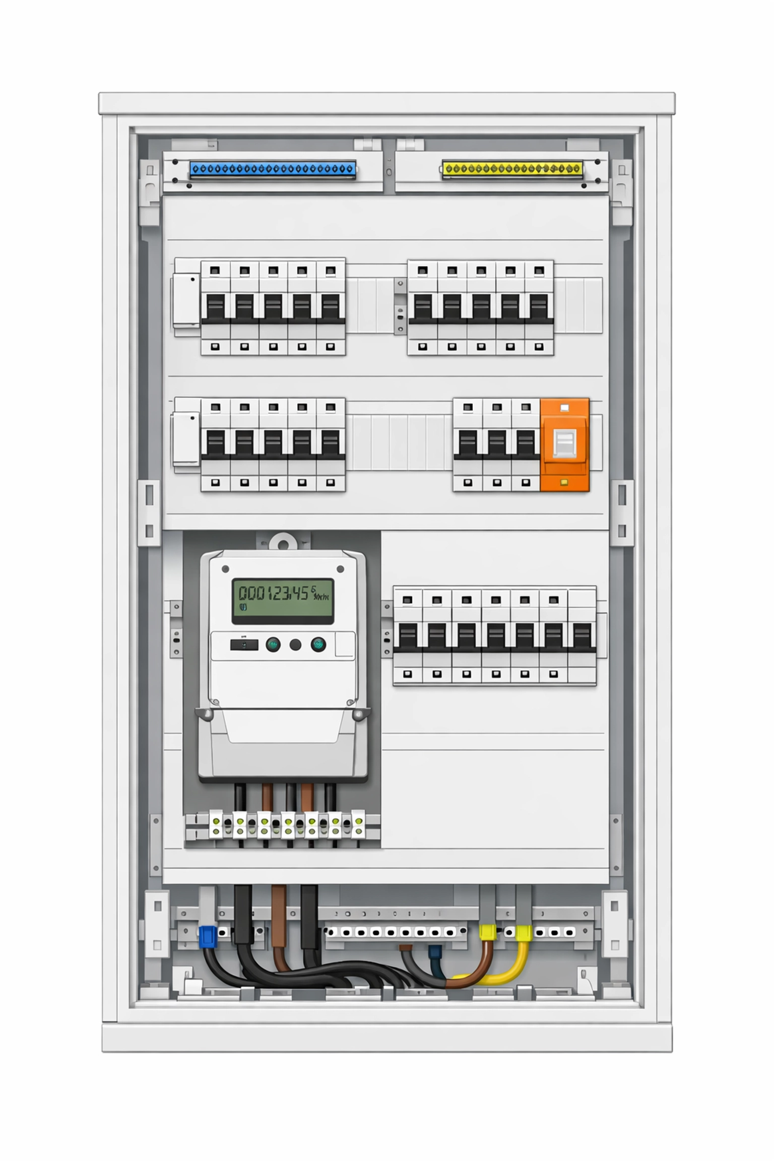 Fachgerechter Verteilerkasten-Umbau zur sicheren Integration einer Photovoltaikanlage in Wien.