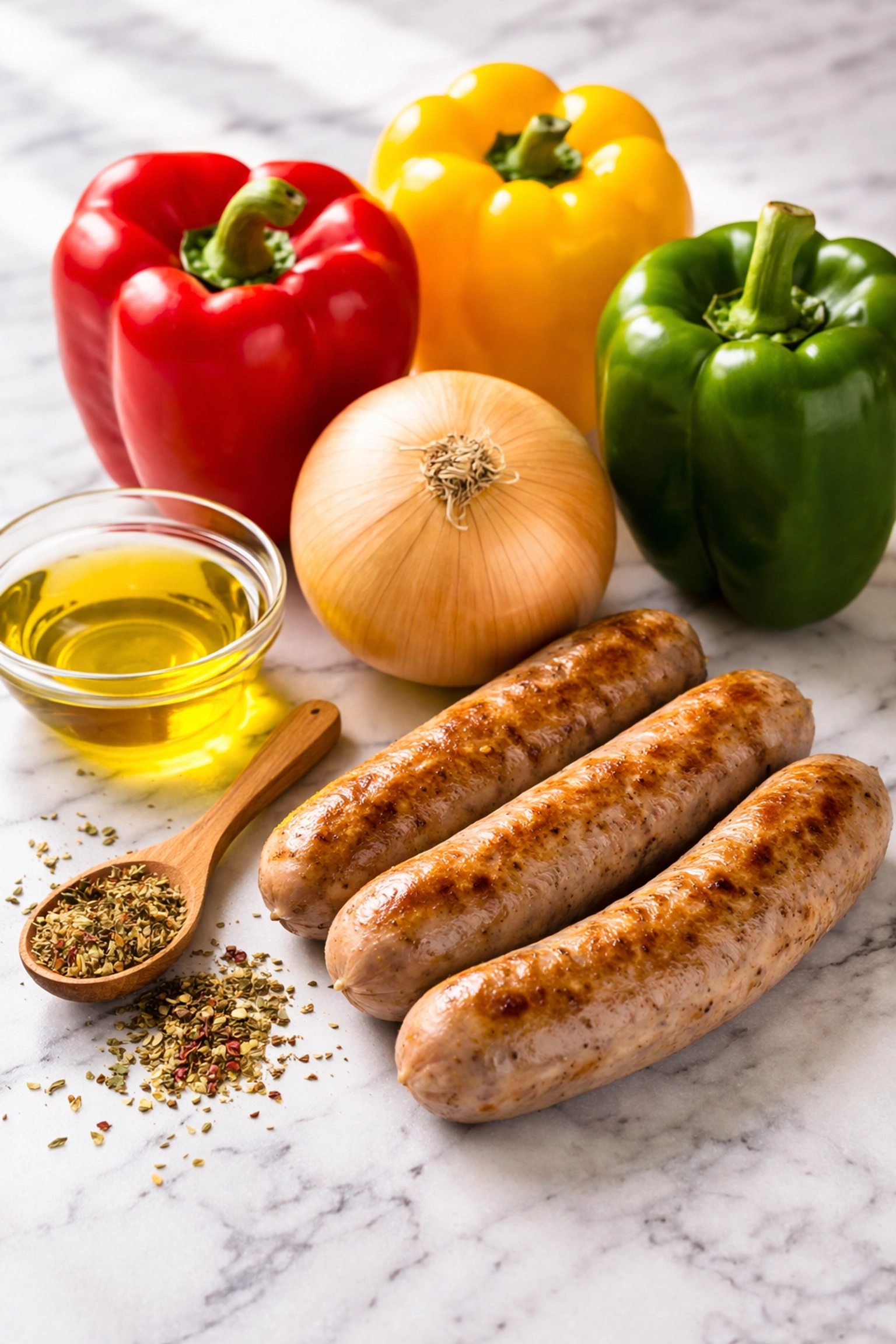 5-Ingredient Sheet Pan Italian Sausage & Peppers Sausage and peppers ingredients