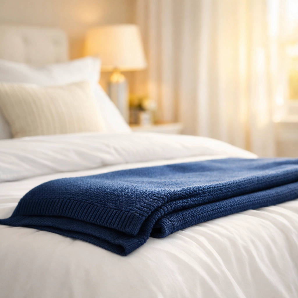 Freshly cleaned master bedroom with crisp white linens and dust-free surfaces in a local home.