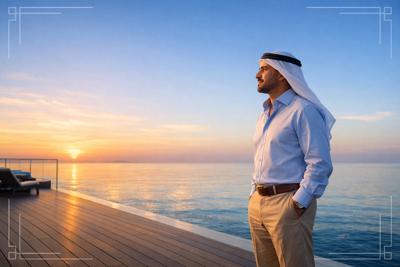 A business owner reflecting on the Gulf Coast after securing a planned legacy through a business exit.