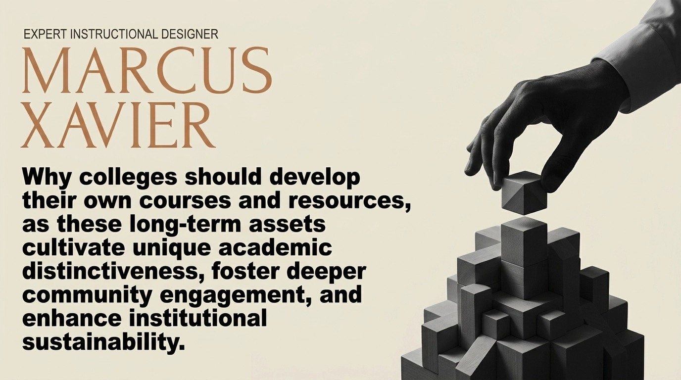 An instructional designer at work, carefully structuring the foundations of a learning program