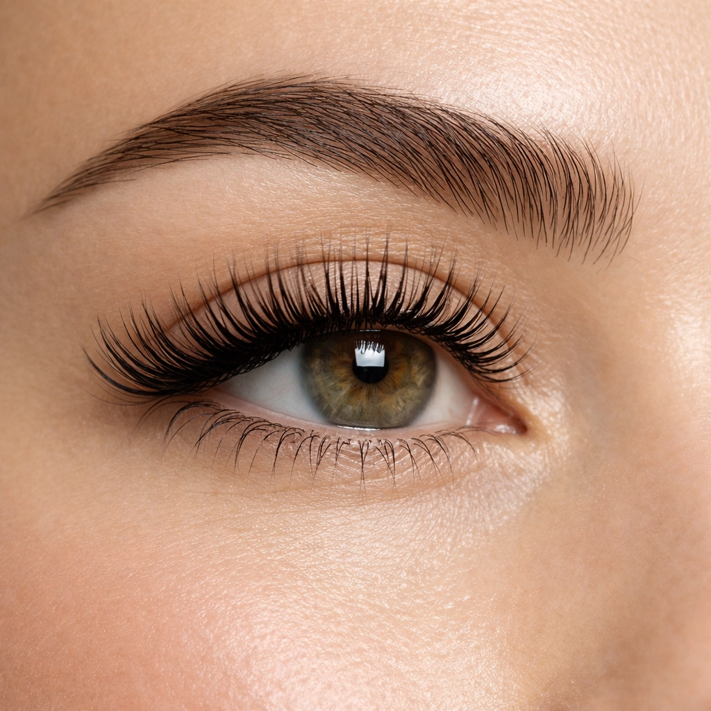 Natural lash extensions and shaped eyebrows for a beauty refresh in Concord NH.