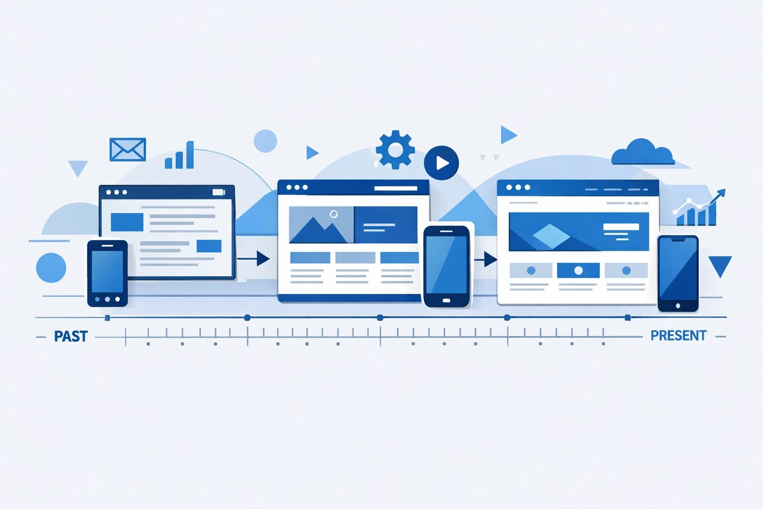 Modern website design trends evolving to stay current and competitive