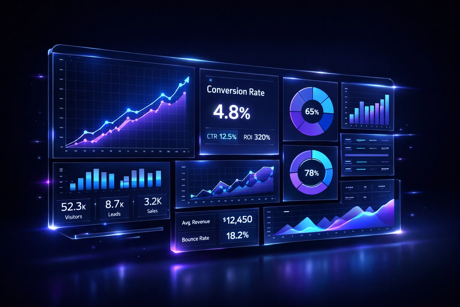 Analytics dashboard displaying affiliate marketing metrics and conversion data - Simon Leung