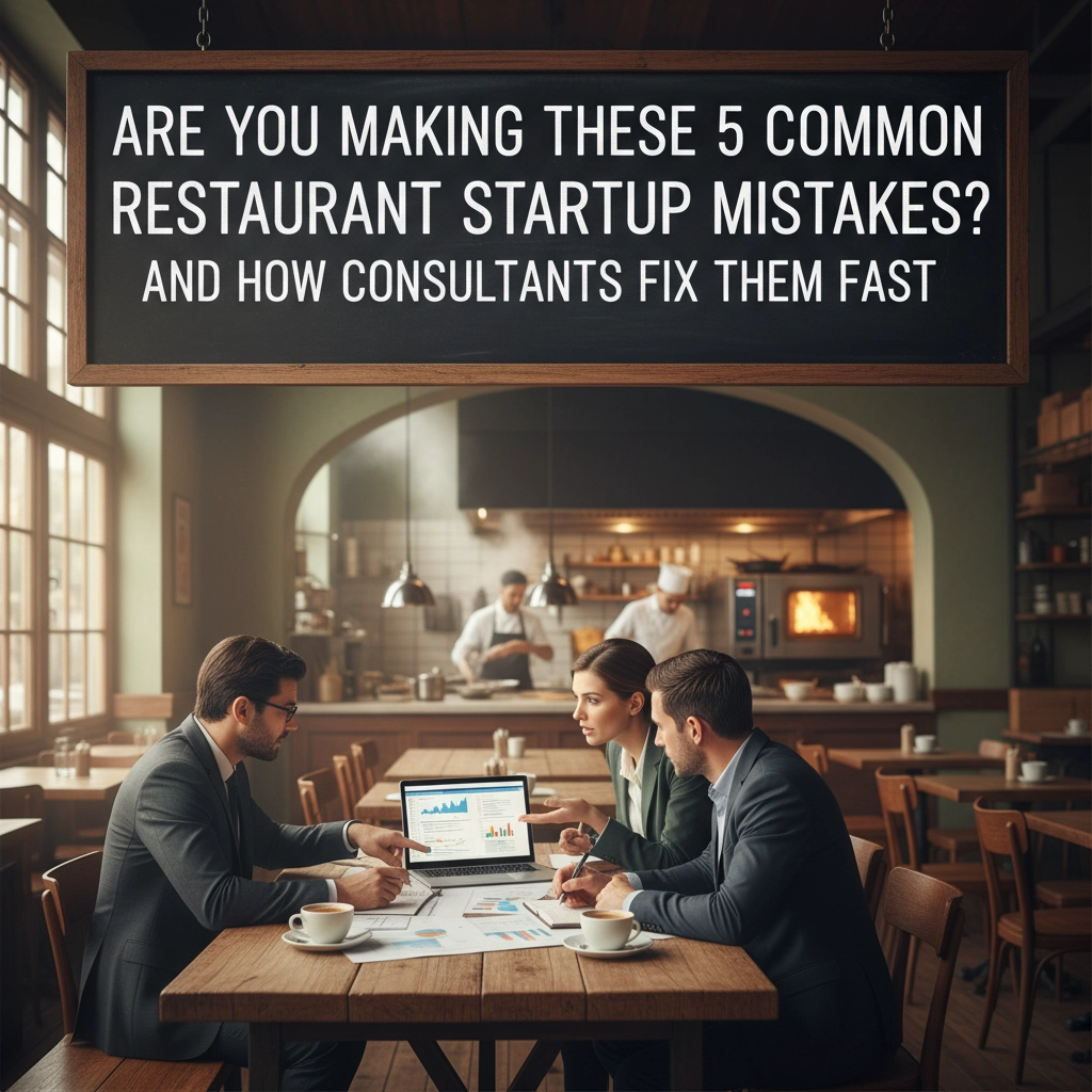 Restaurant owner reviewing a startup checklist in a warm, sunlit dining room