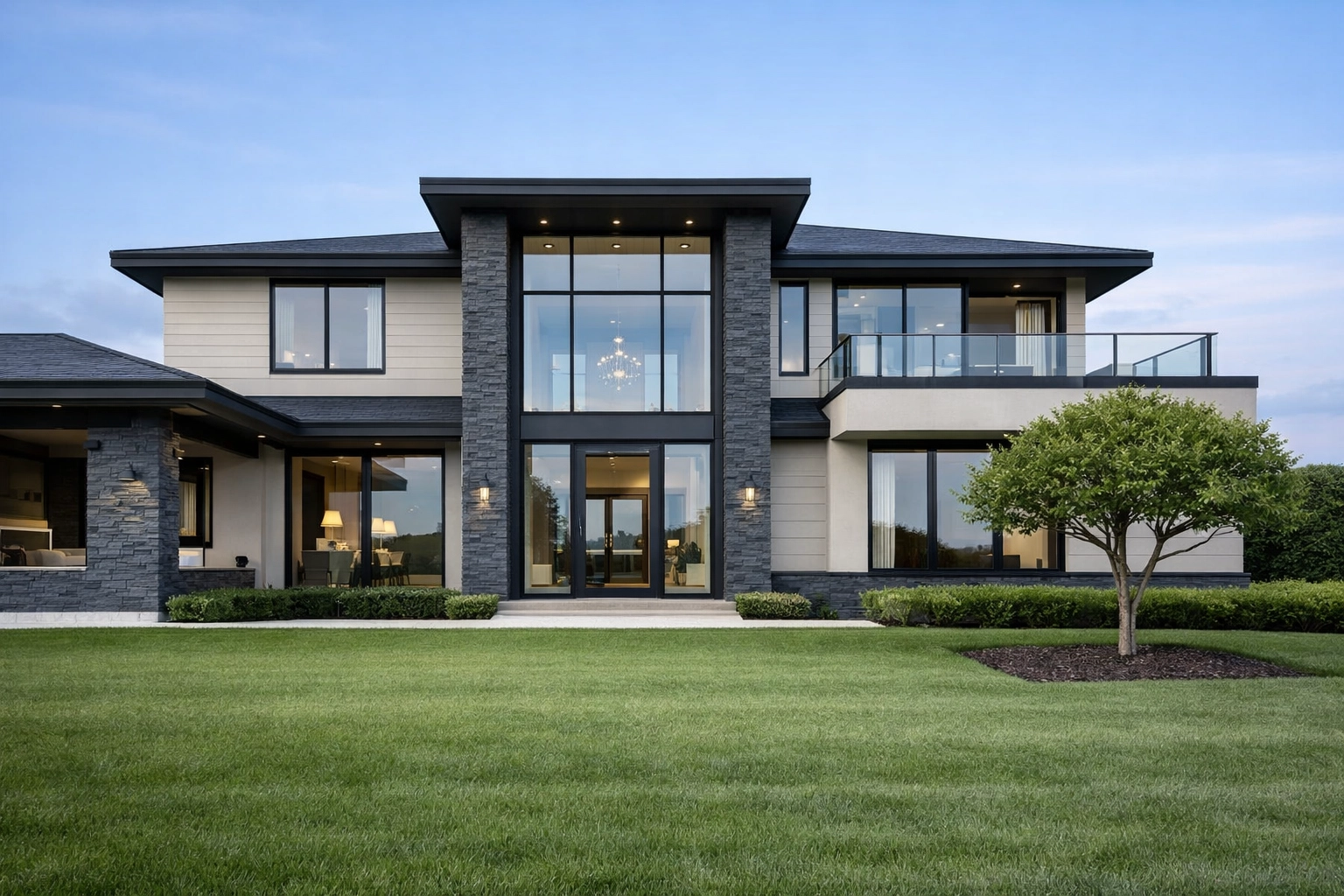 Contemporary suburban home exterior illustrating the high-demand real estate market in Solon.