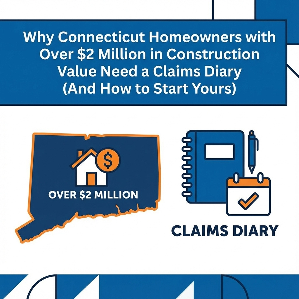 Why Connecticut Homeowners with Over $2 Million in Construction Value Need a Claims Diary (And How to Start Yours)