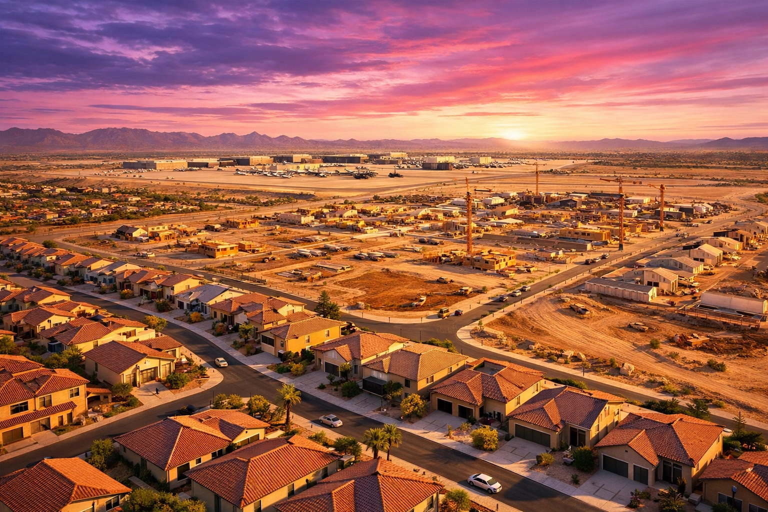 West Valley Phoenix neighborhoods and new home construction near Luke AFB military base