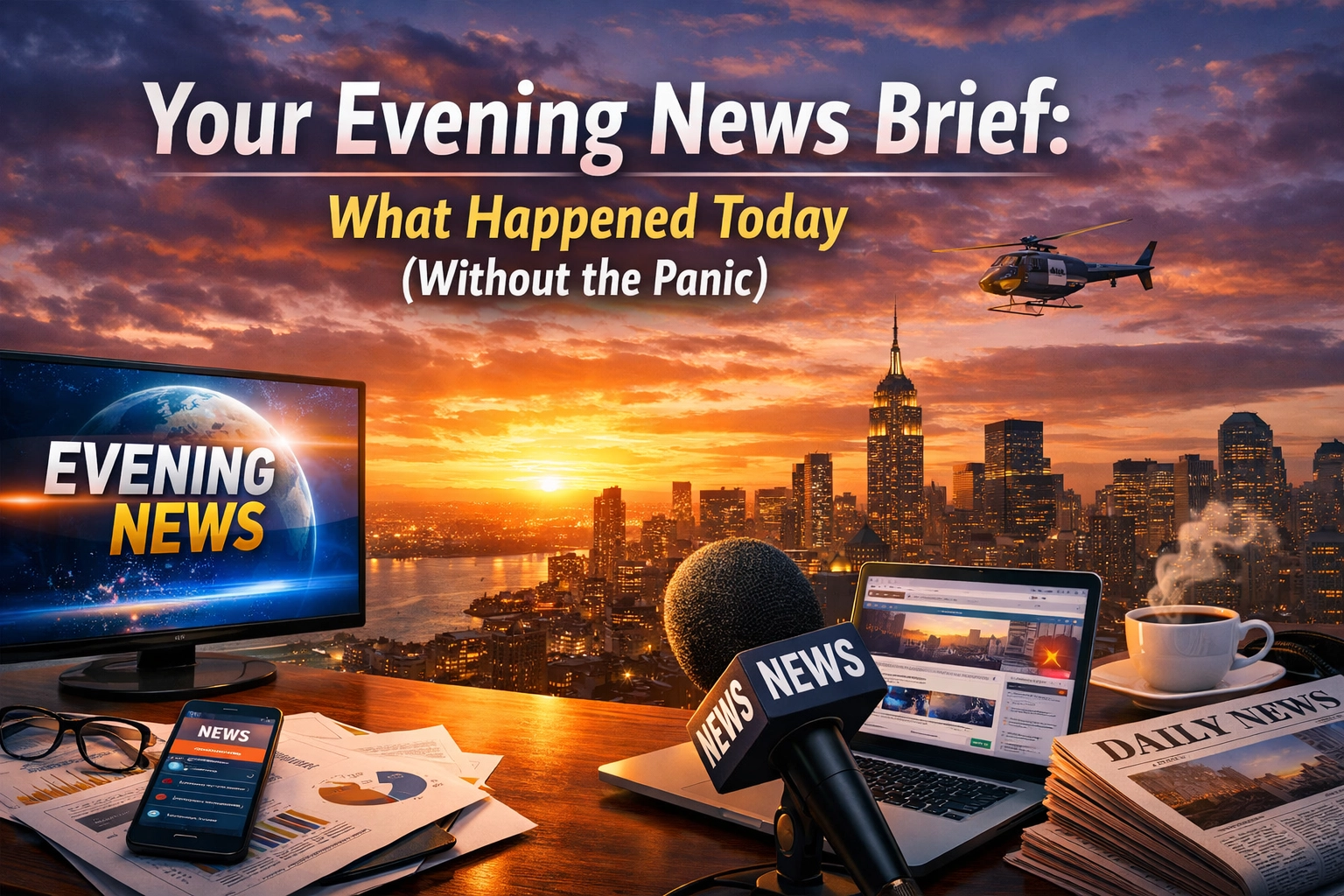 [HERO] Your Evening News Brief: What Happened Today (Without the Panic)