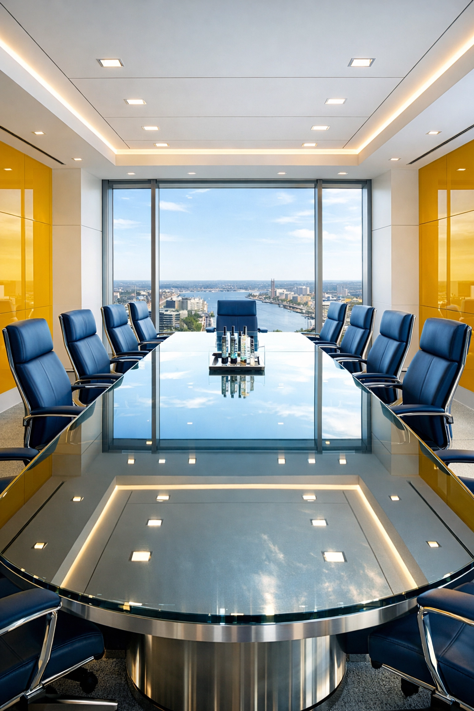 Spotless executive boardroom in Milford demonstrating the value of expert commercial cleaning Milford.