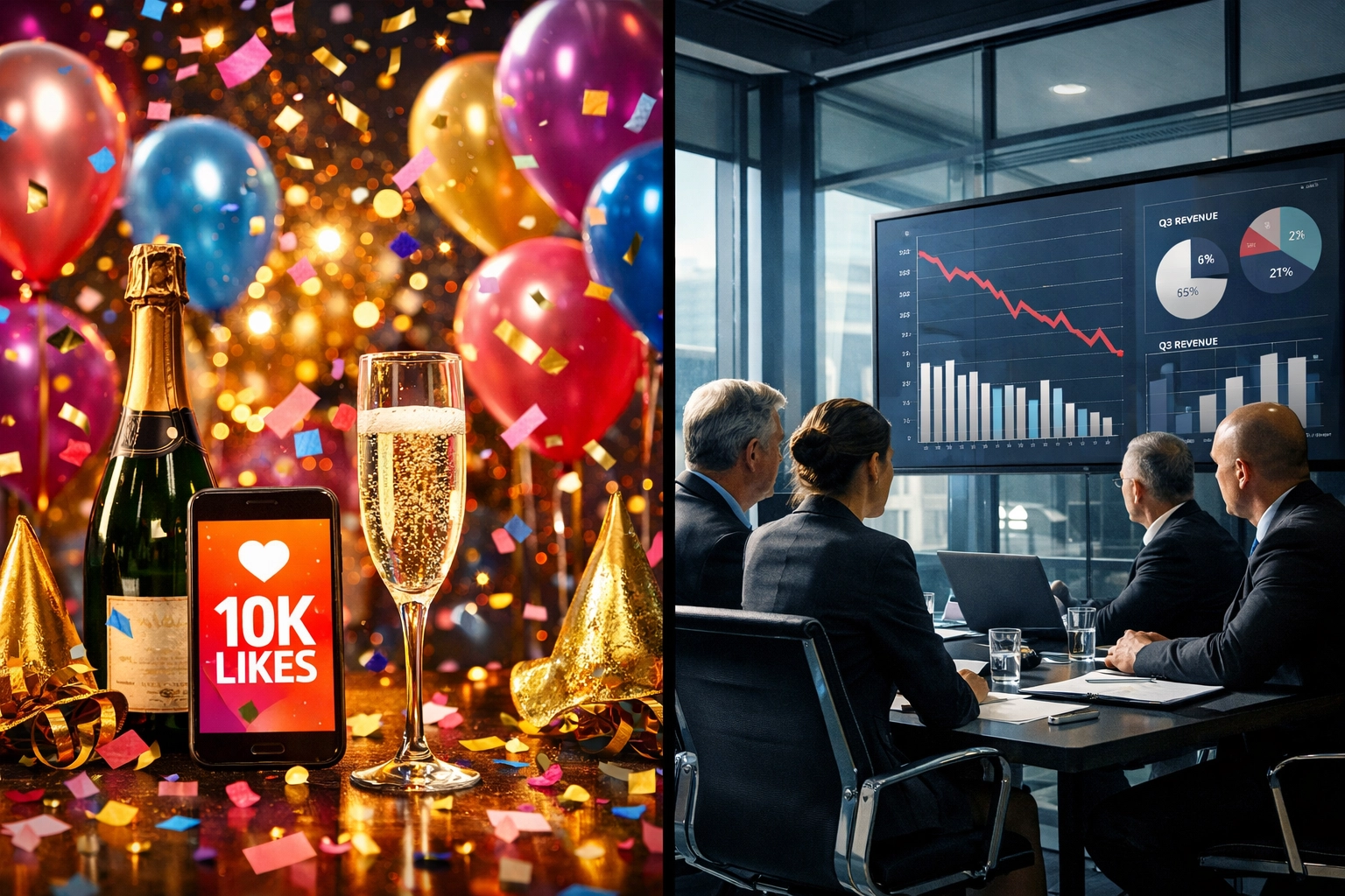 Celebrating vanity metrics versus tracking real business revenue from video marketing performance
