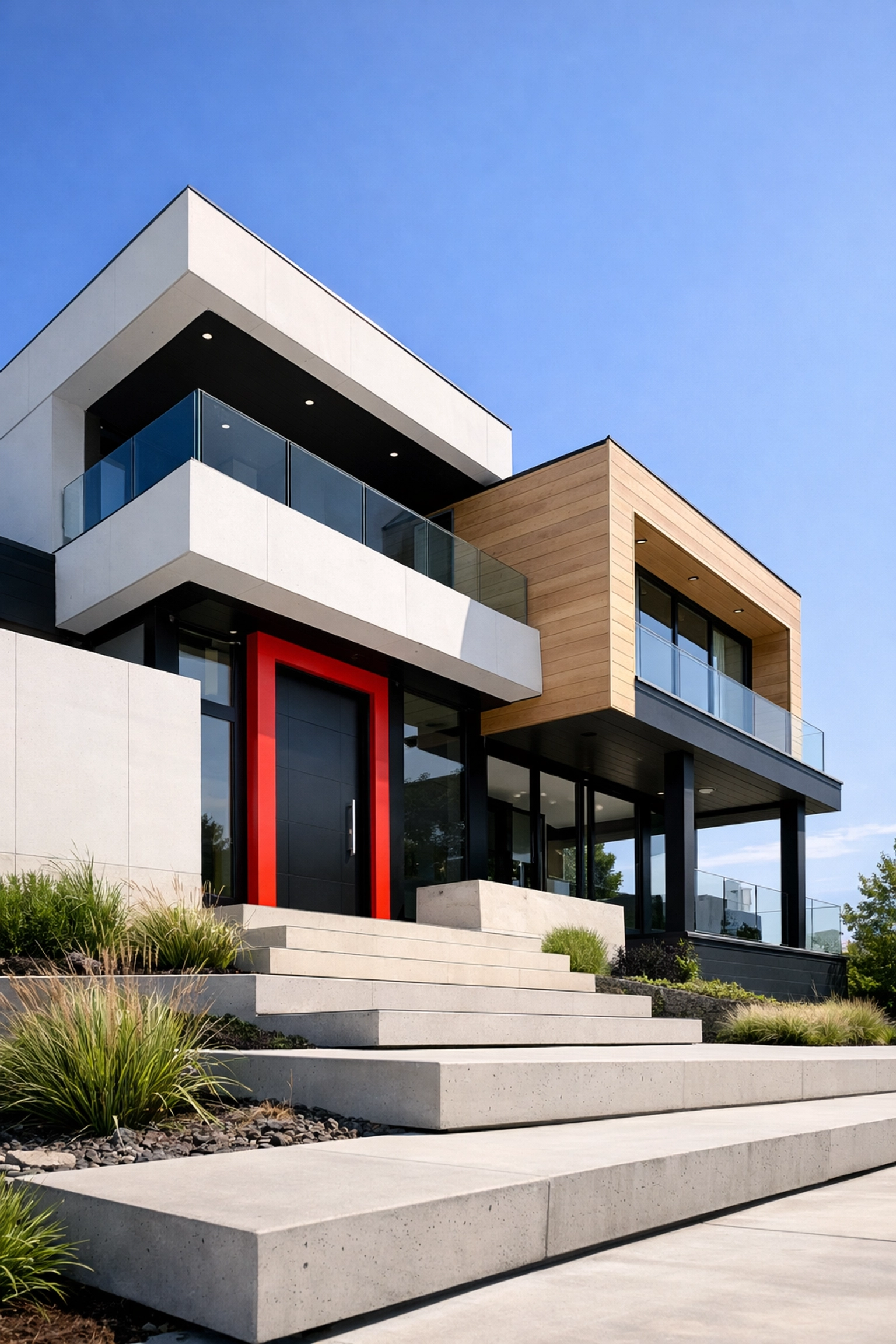 Maison contemporaine à vendre à Québec avec une architecture épurée et stratégique.
