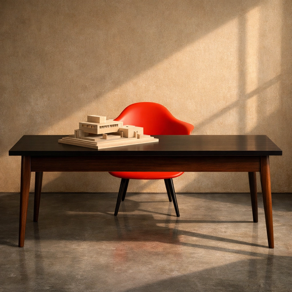 Minimalist executive office symbolizing the shift to CEO leadership in profit sharing real estate.