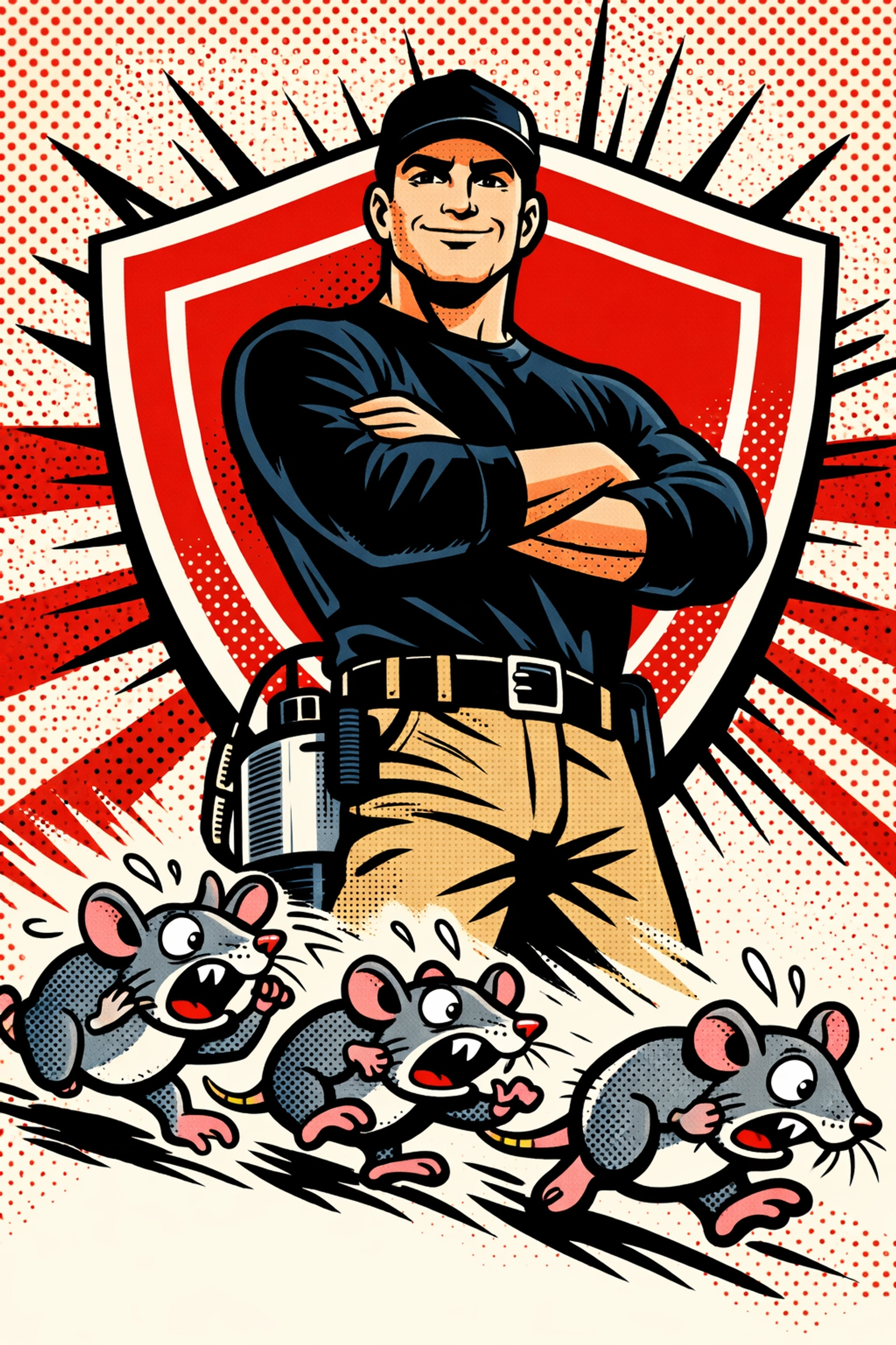 Pest X technician providing rodent control protection with satisfaction guarantee