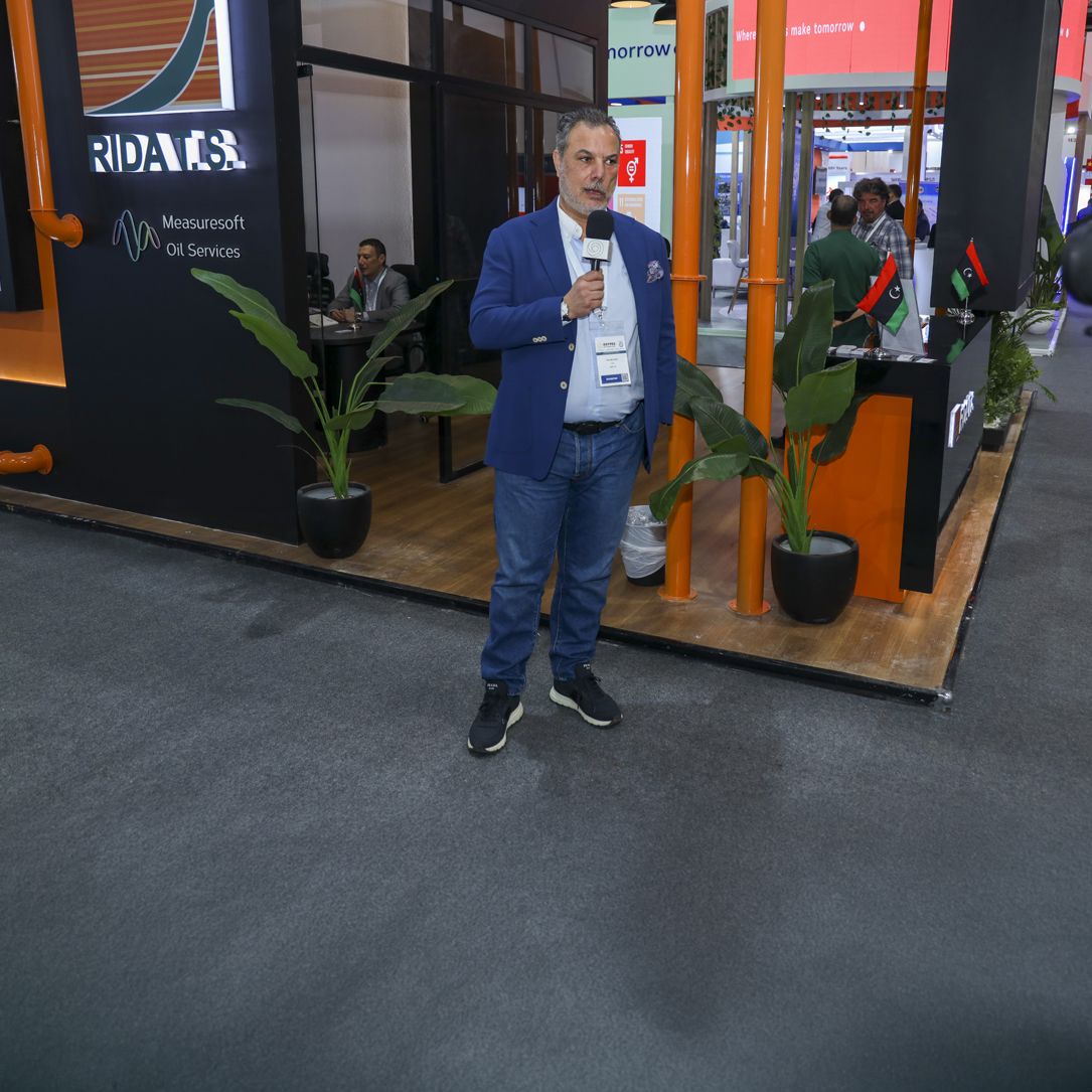 The RIDA TS booth showcasing partnership and international collaboration