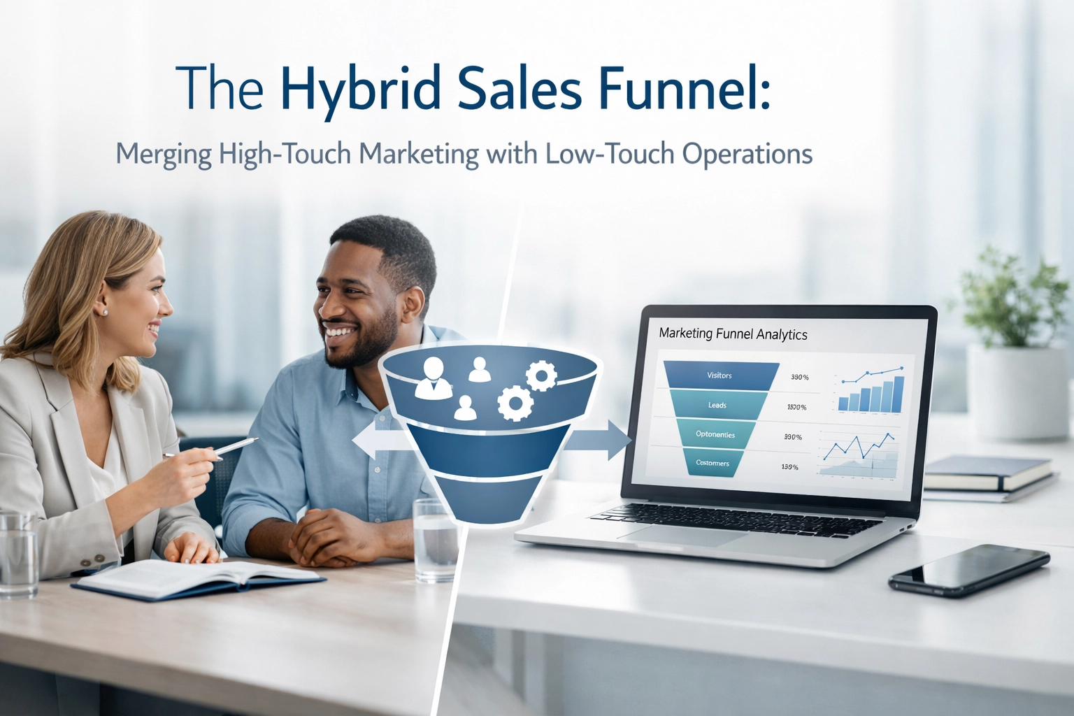The Hybrid Sales Funnel: Merging High-Touch Marketing with Low-Touch Operations