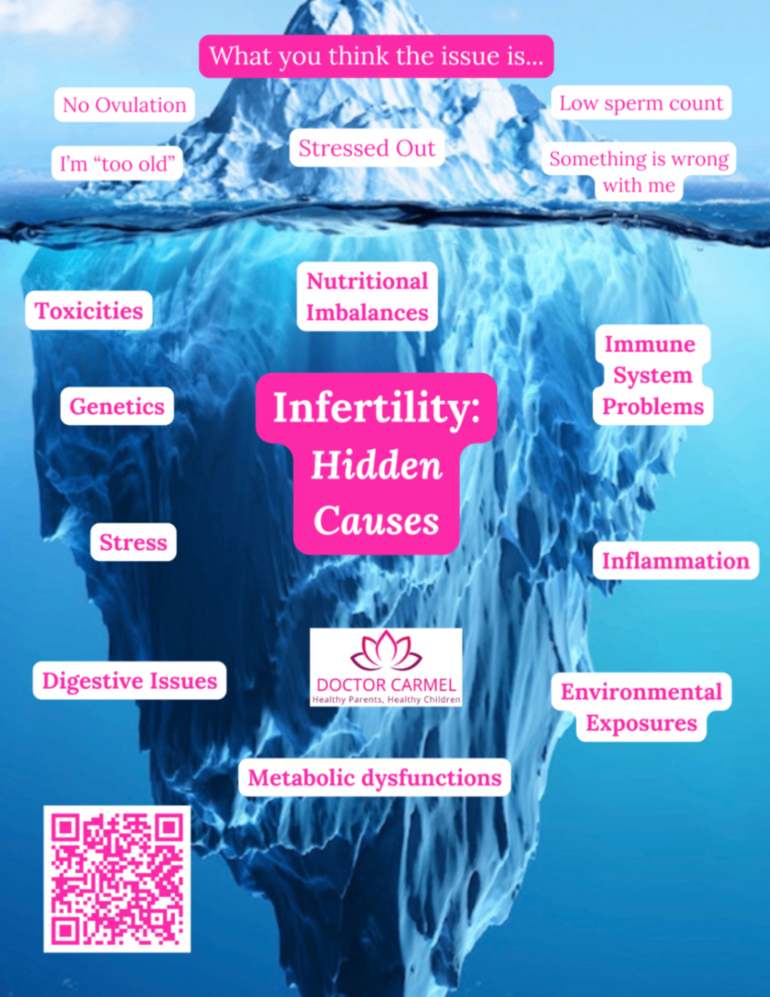 Iceberg Fertility Concerns Graphic Iceberg Fertility Concerns Graphic