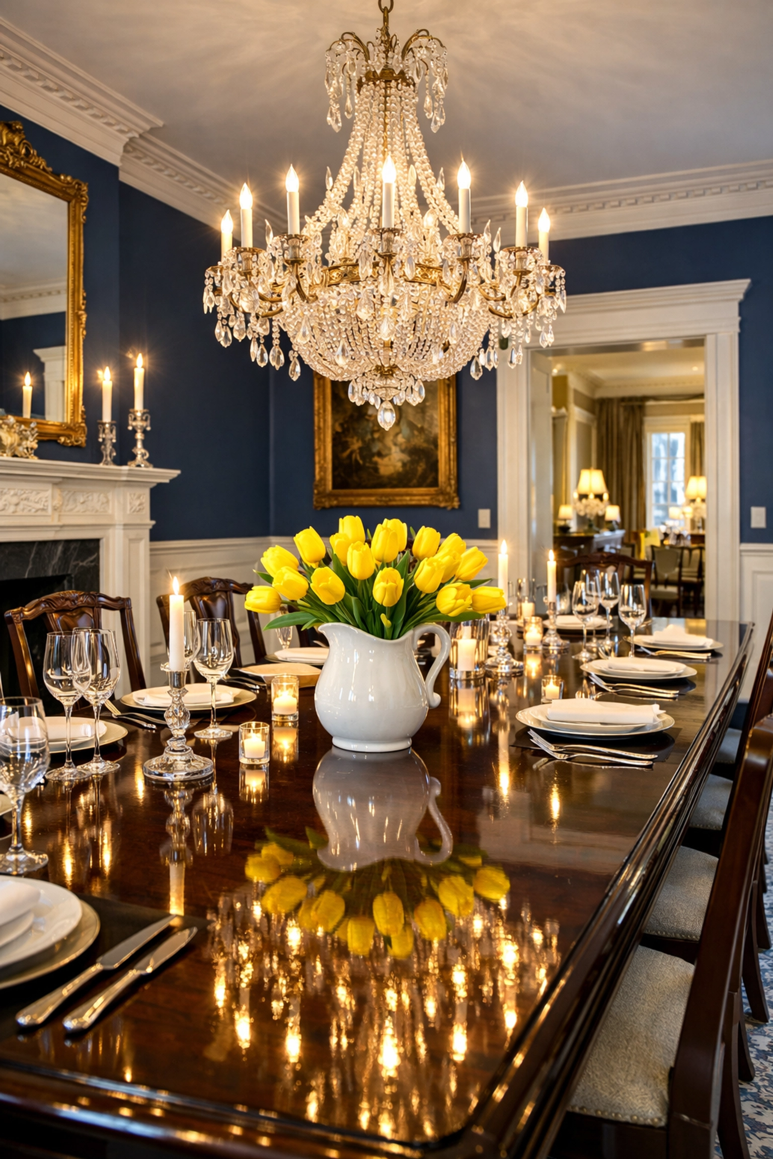 Grand Lexington dining room after a deep clean by professional House Cleaning Services MA.