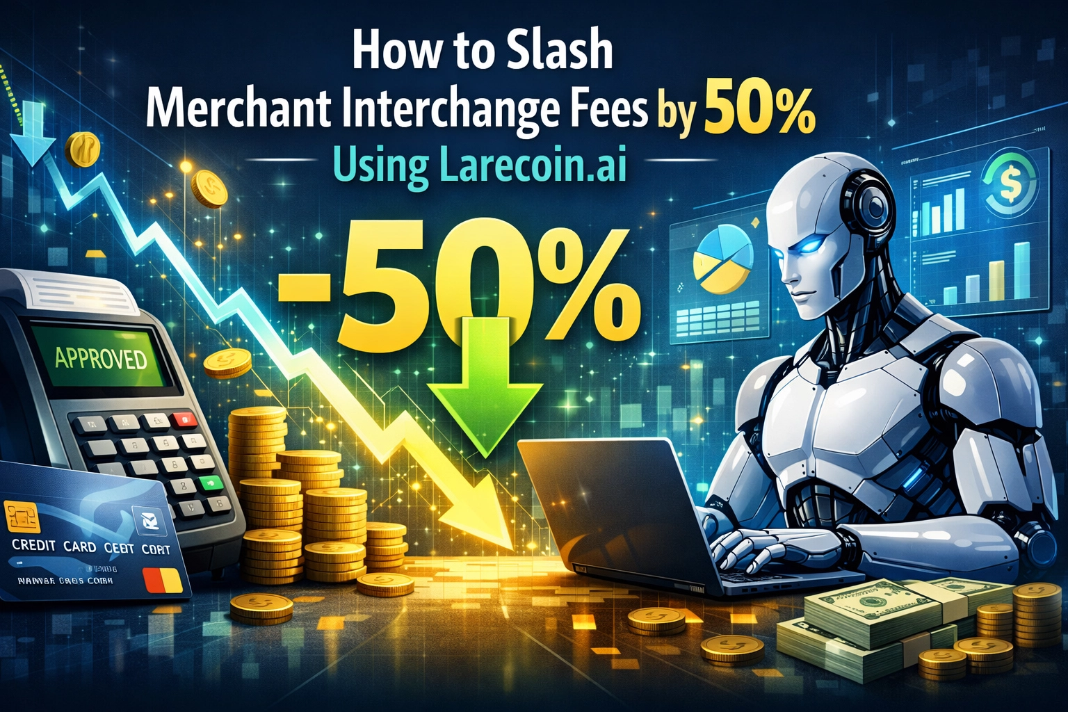 [HERO] How to Slash Merchant Interchange Fees by 50% Using Larecoin.ai